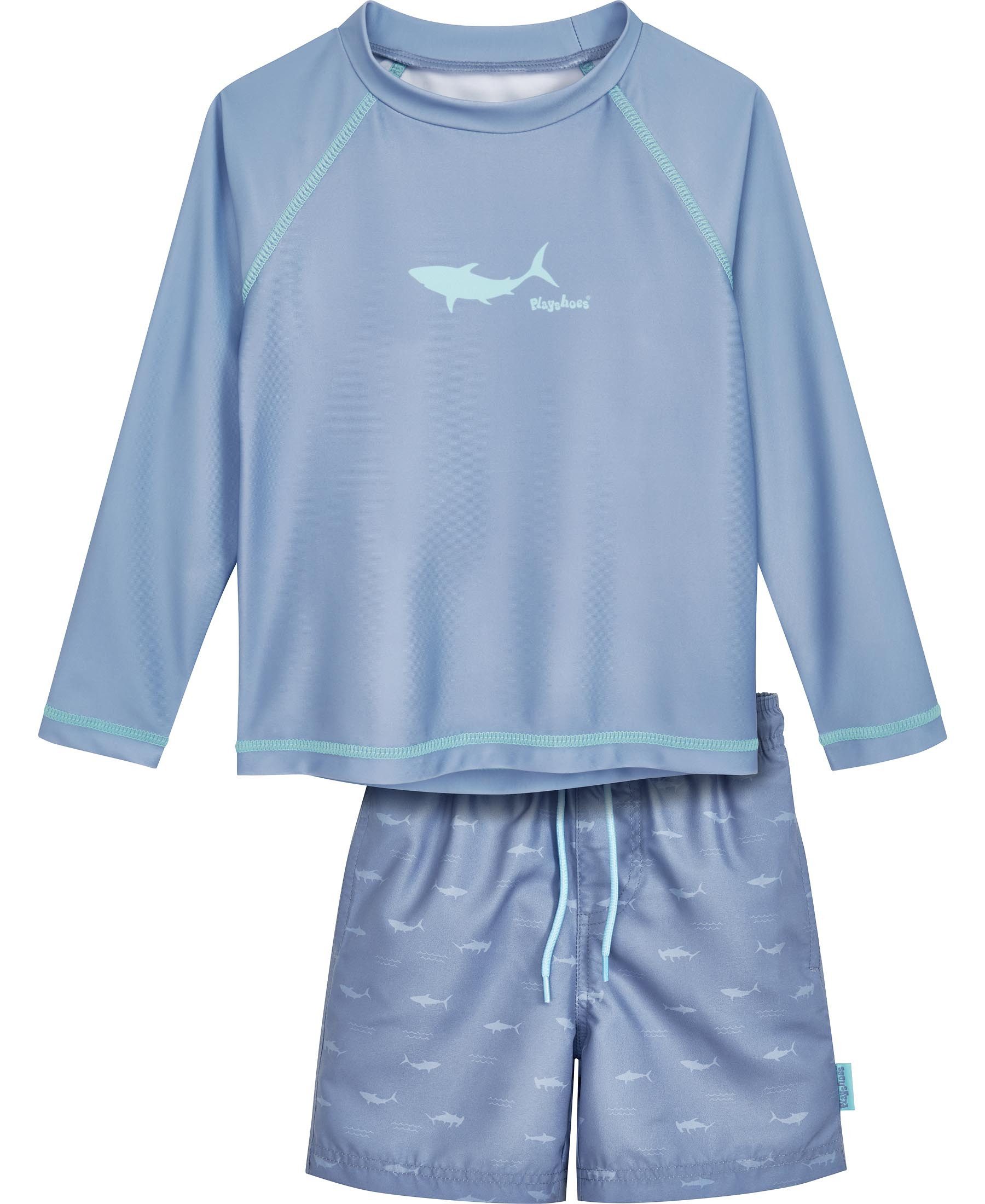 Playshoes Badeanzug UV-Schutz Bade-Set 1/1-Arm Hai