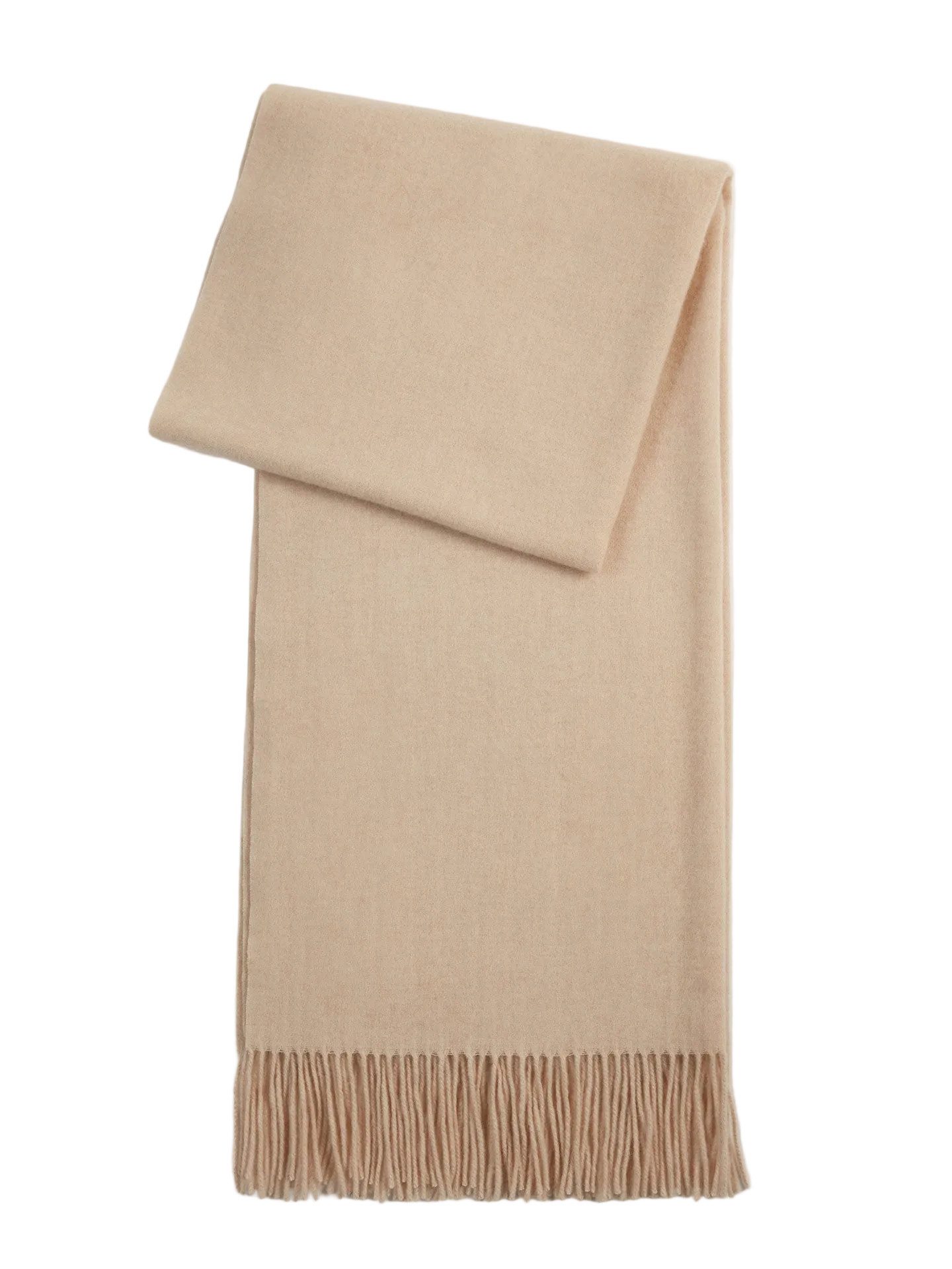 GOBI Cashmere Strickschal Naturfarbe Übergroßer gewebter Kaschmirschal