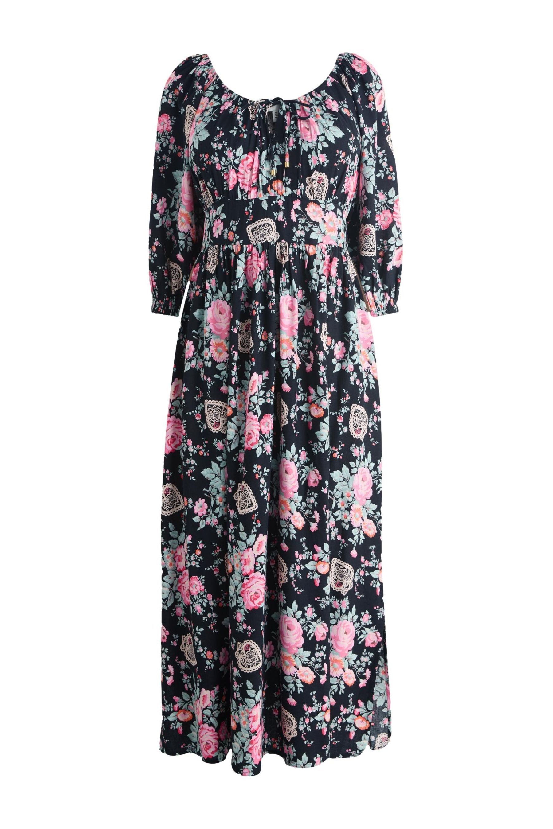 Cath Kidston Maxikleid Cath Kidston Hackney Rose Minikleid + Bindegürtel (1-tlg)