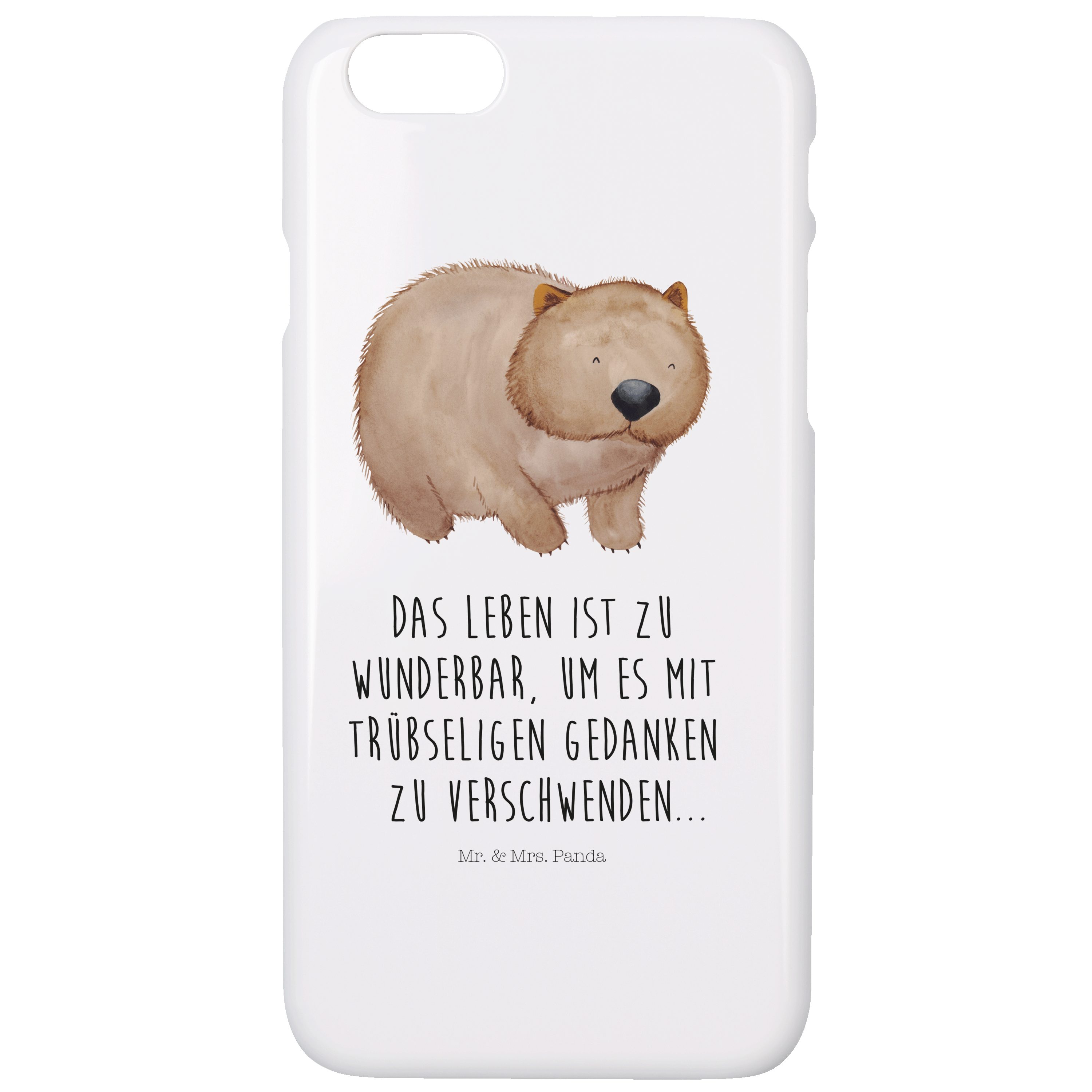 Mr. & Mrs. Panda Handyhülle »Wombat Weiß Handy, Handycover, Iphone