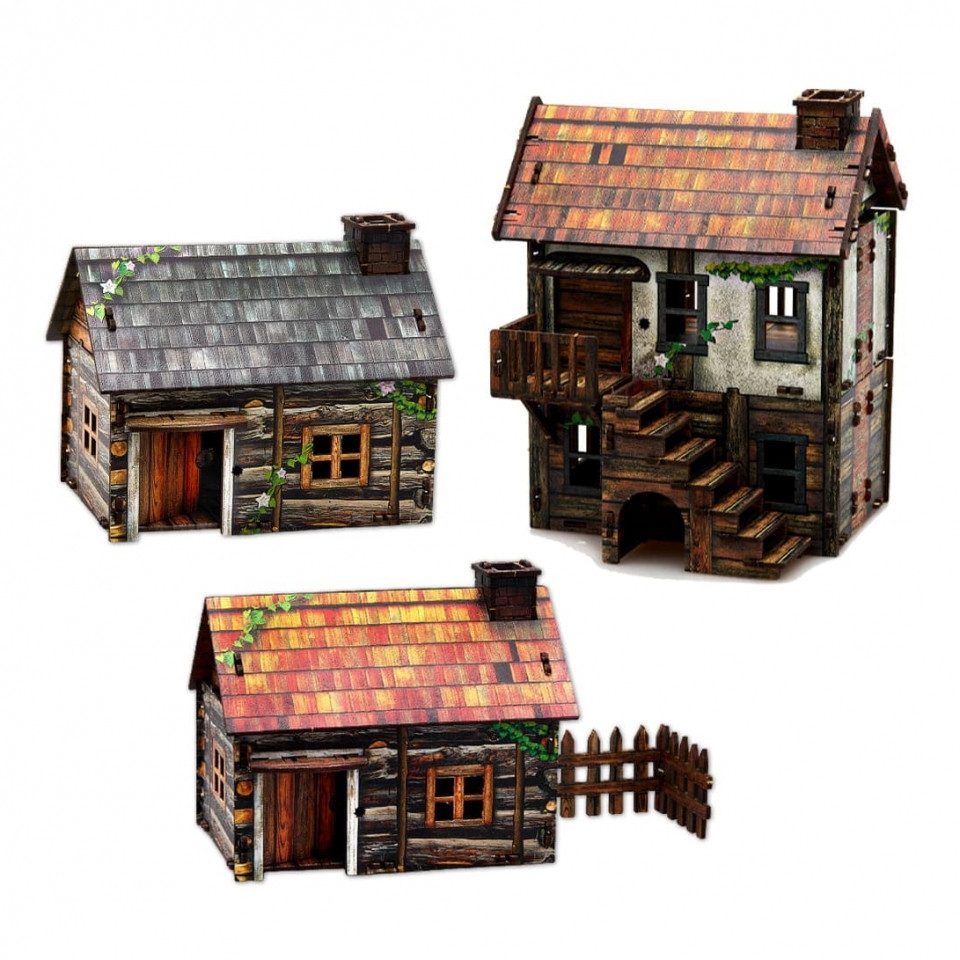 e-Raptor Spiel, Constructions Set - Tavern & Houses
