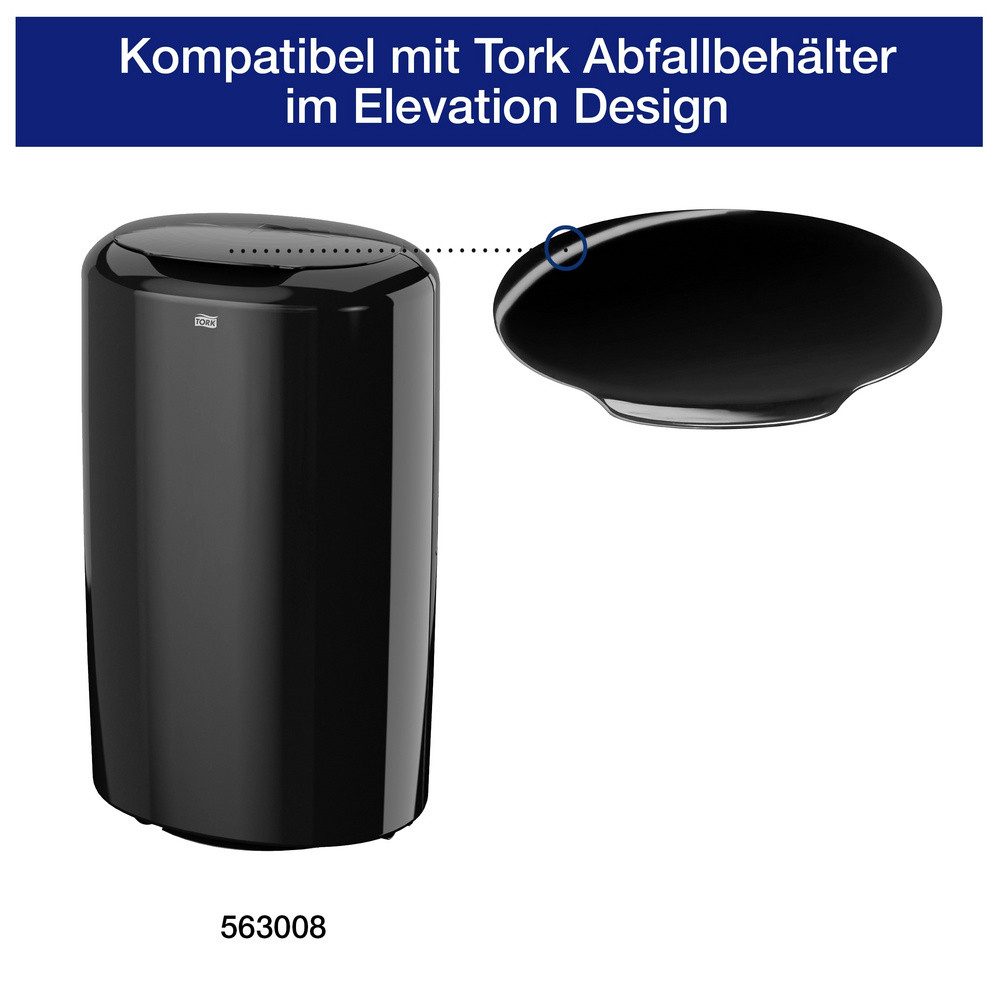 TORK Mülleimer TORK Elevation 205638 Schwingdeckel 50 l Kunststoff Schwarz 1 St.