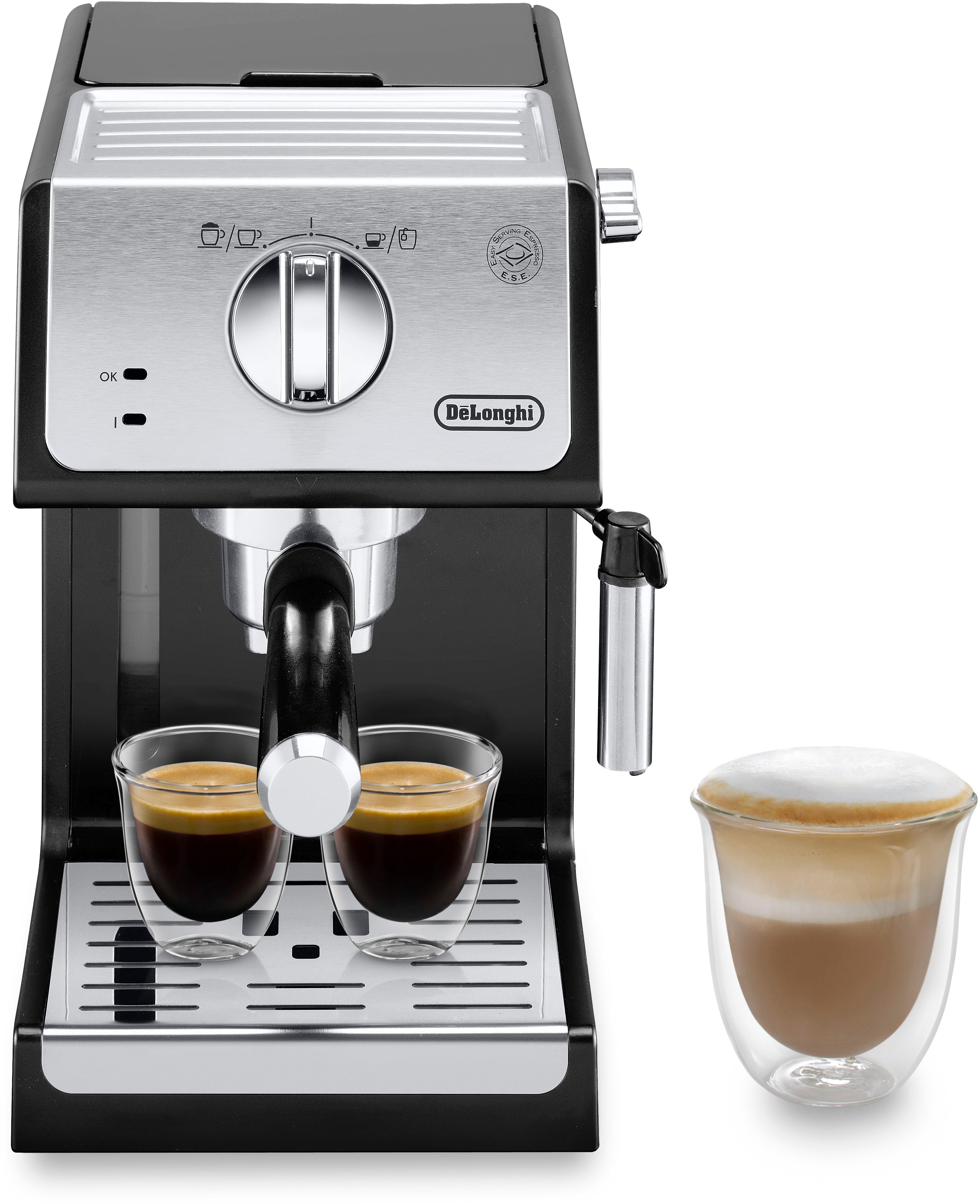 De'Longhi Siebträgermaschine Active Line 15 1100 Bar Watt, ECP 33.21.BK