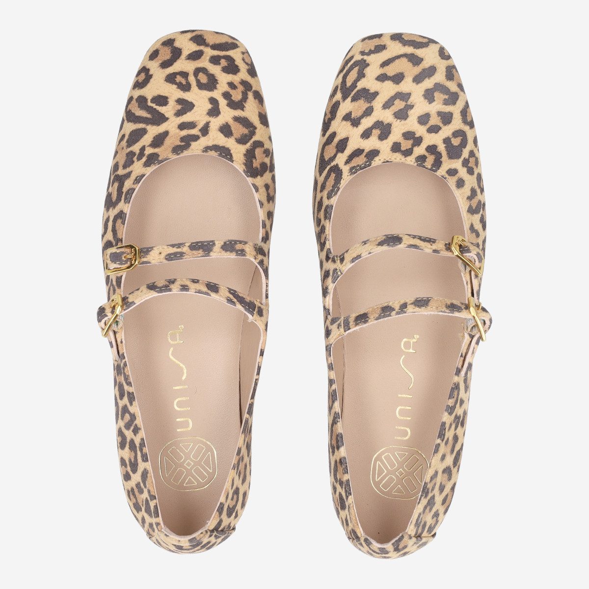 Unisa Unisa BERLEY_LKD LEO KID, Ballerina, Braun kombiniert, Damen Ballerina