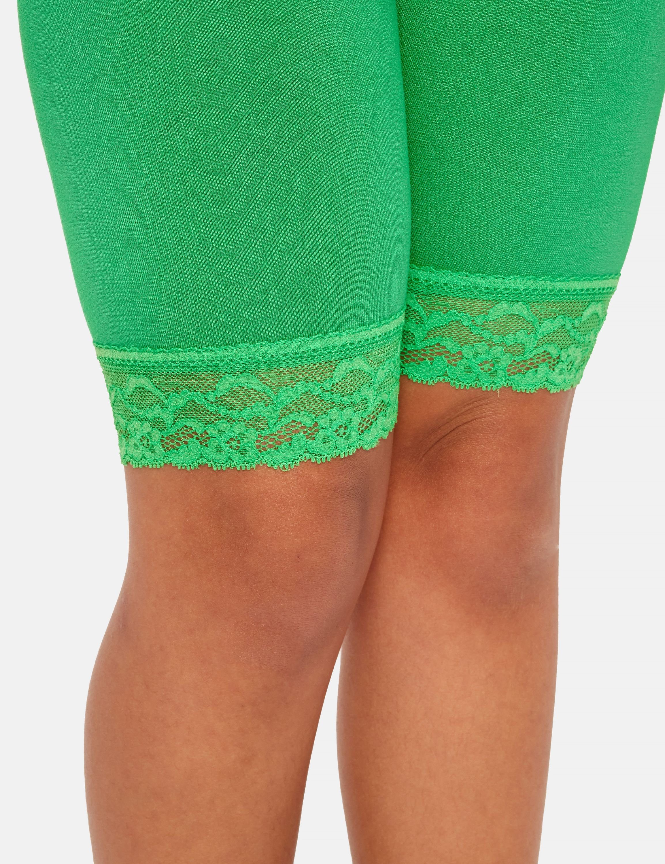 Merry aus Grün MS10-434 Kurze Bund Leggings Viskose elastischer (1-tlg) Mädchen Leggings Style