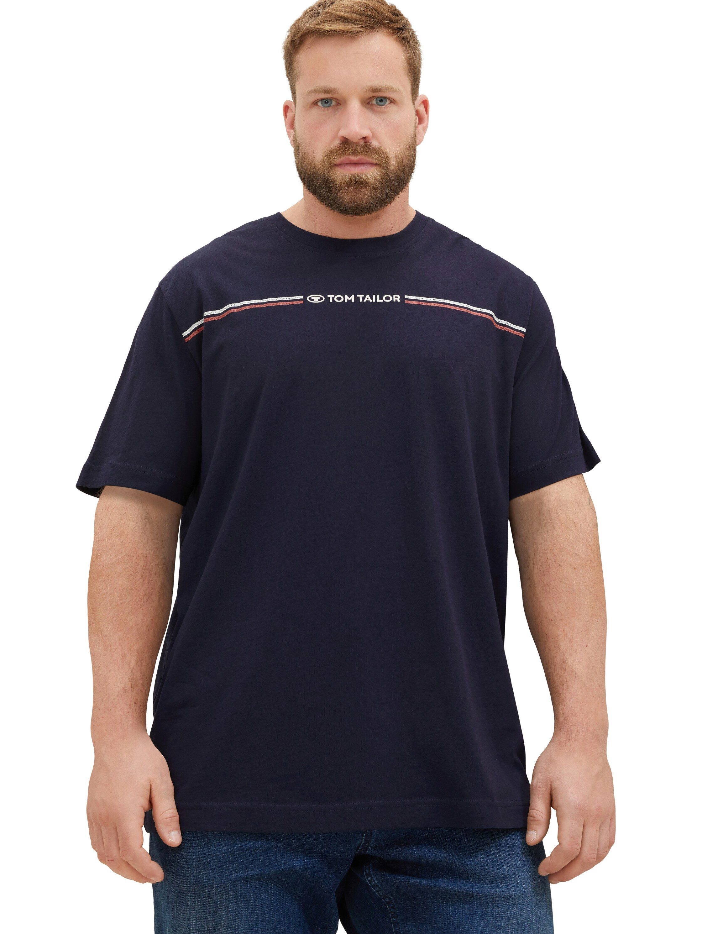 TOM TAILOR PLUS T-Shirt mit Logo-Print