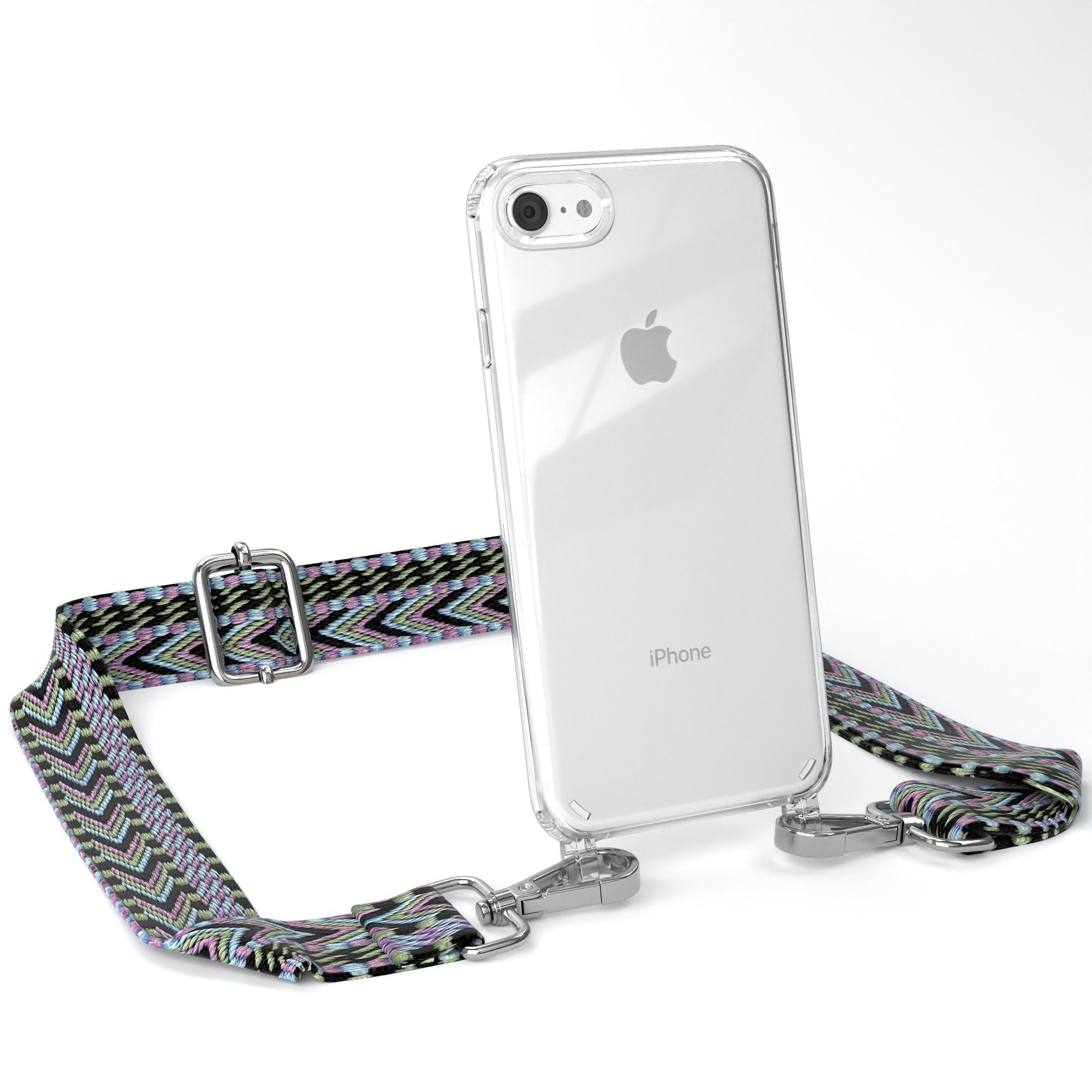 Handy Umhängeband Universal – Verstellbar, Mit Karabiner Und 360°-Ständer, Für Smartphones 4–6,5 Zoll