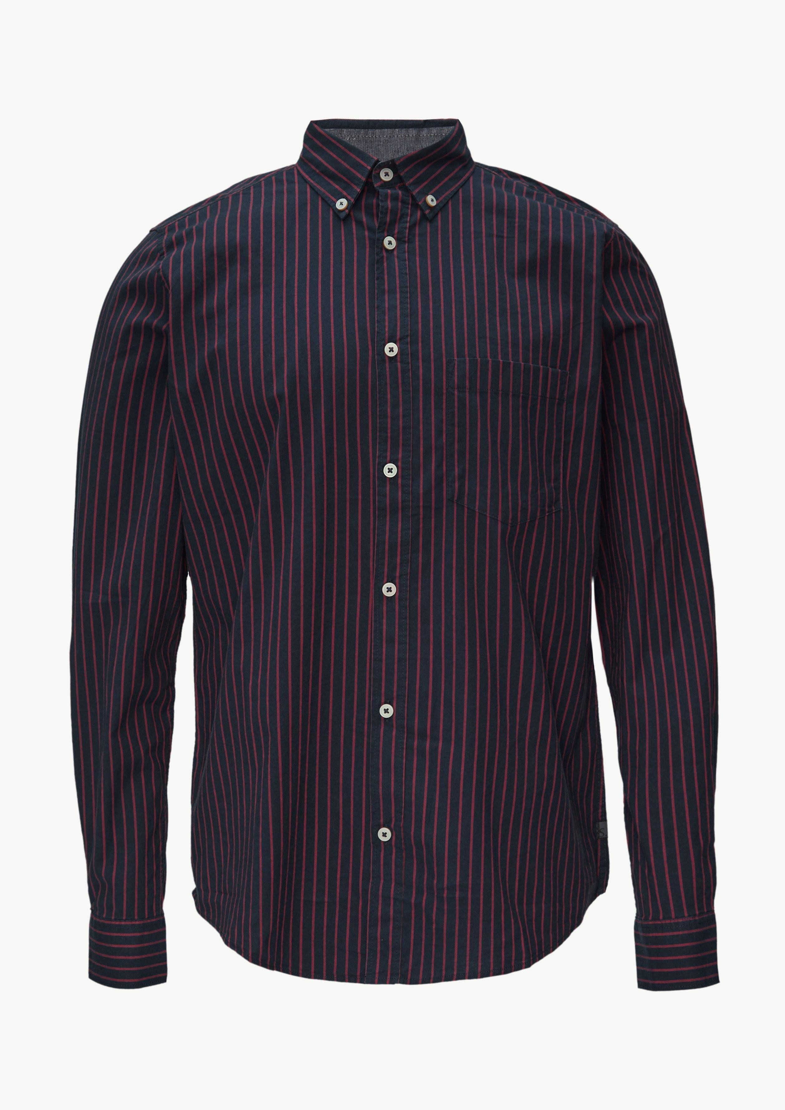 s.Oliver Langarmhemd Slim Fit: Hemd aus günstig online kaufen