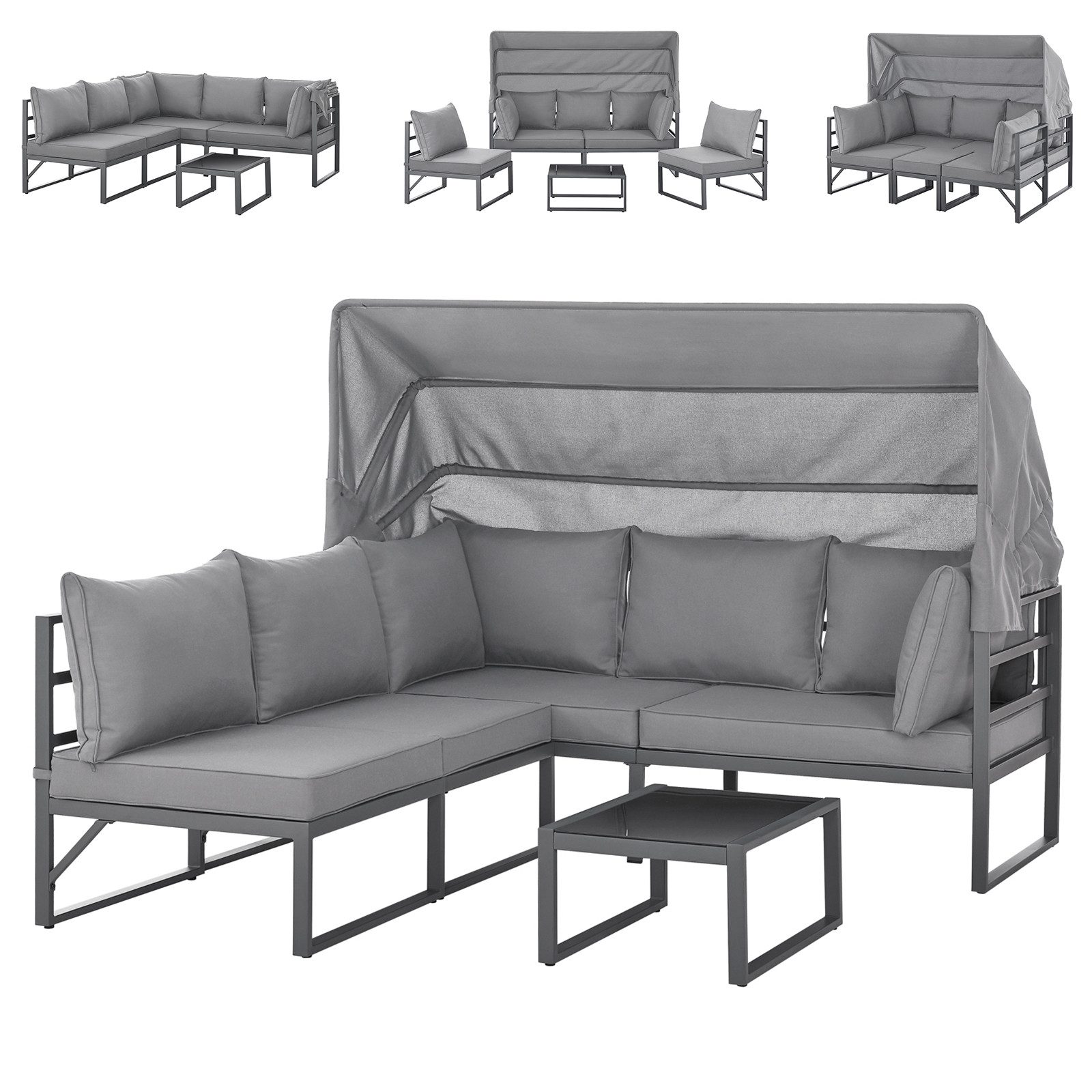 SVITA Gartenlounge-Set MAUI, (4-tlg), Outdoor-Möbelset mit günstig online kaufen