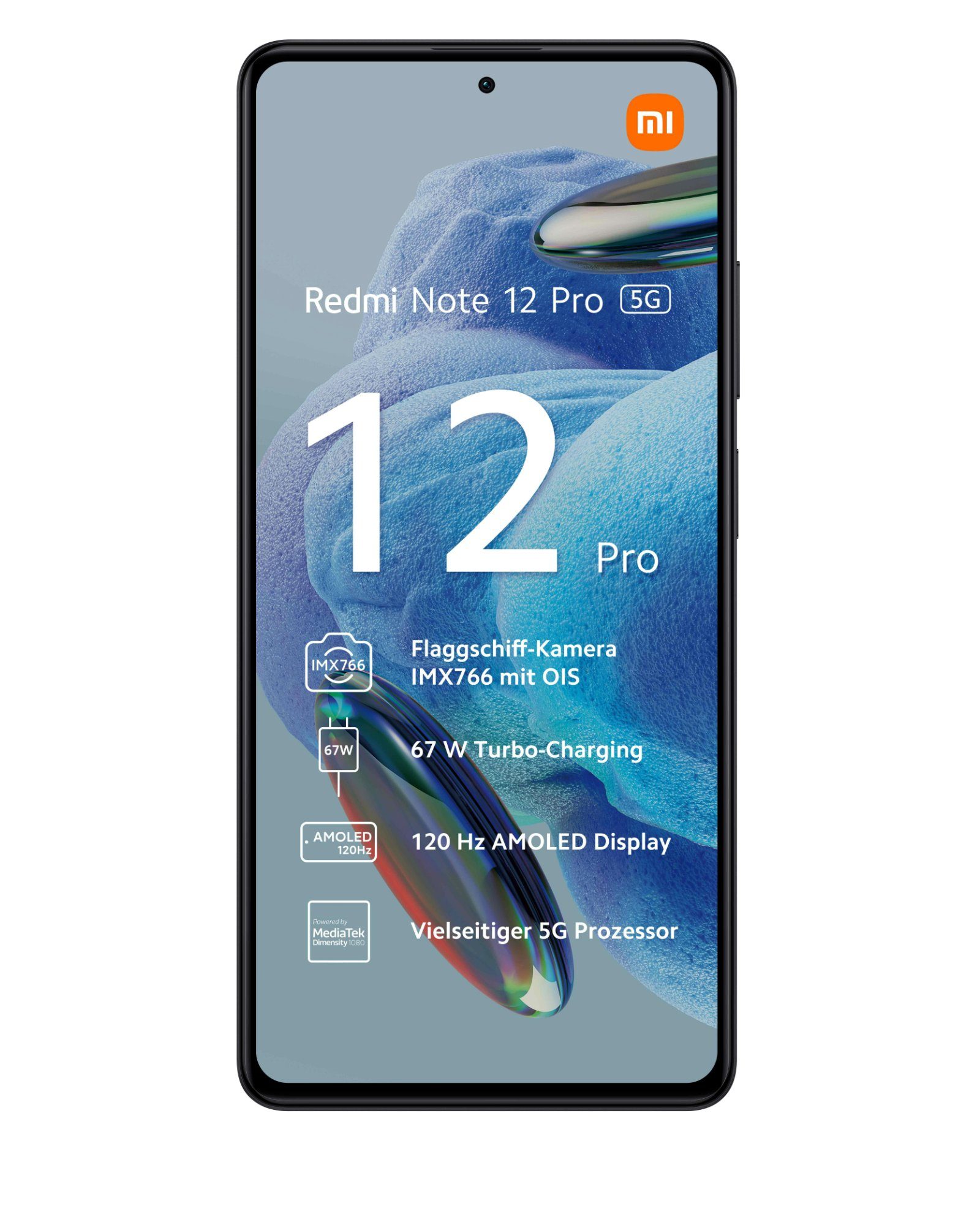 Xiaomi Redmi Note 12 Pro 5G Smartphone (16,94 cm/6.67 Zoll, 50 MP Kamera, 120Hz, Dolby Vision, TurboCharge)