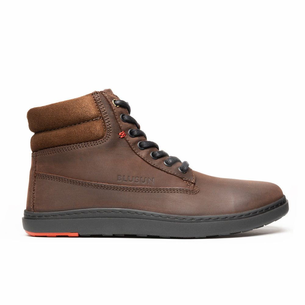 BLUSUN BLSN-020W brown Barfußschuh (1 Paar, flexible Barfußsohle) Leder
