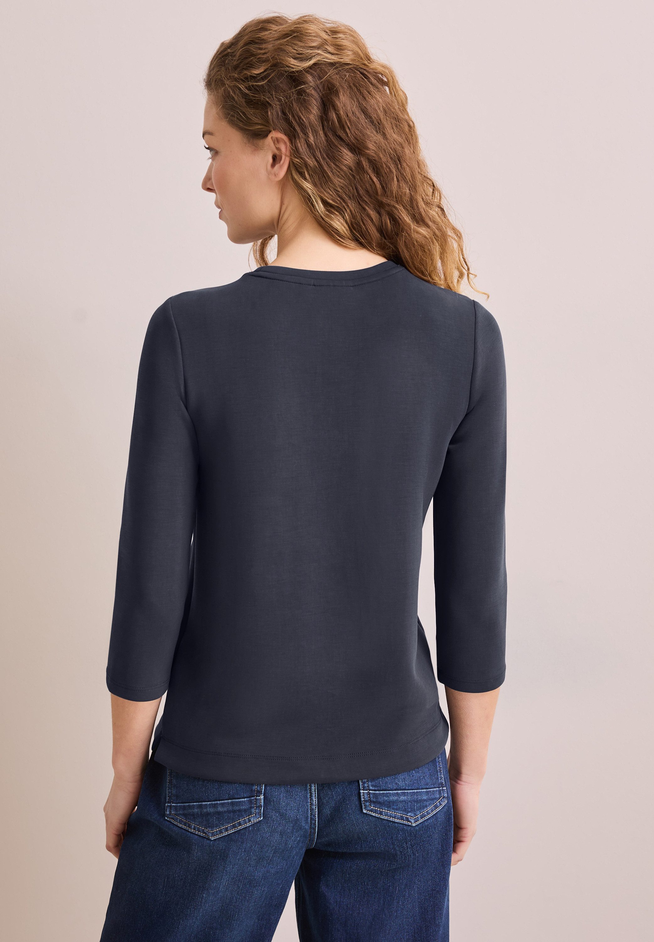 CECIL Print-Shirt aus softem Materialmix