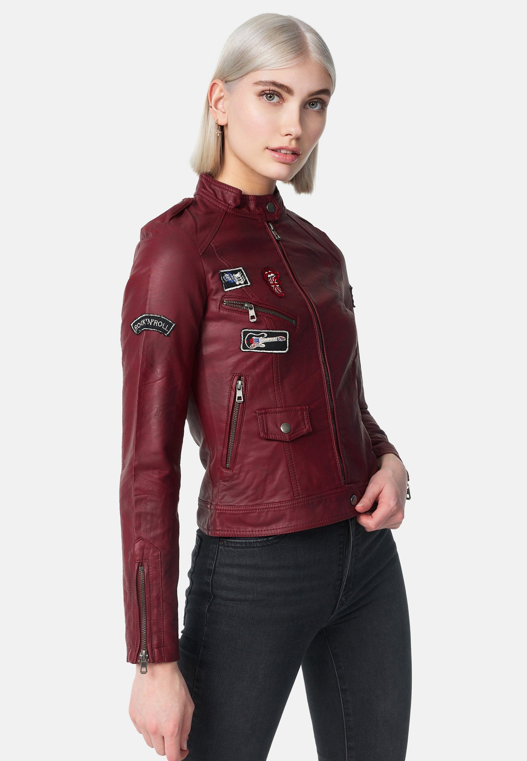 Starshocker Lederimitatjacke SS02 (Vegane Kunstleder Biker günstig online kaufen
