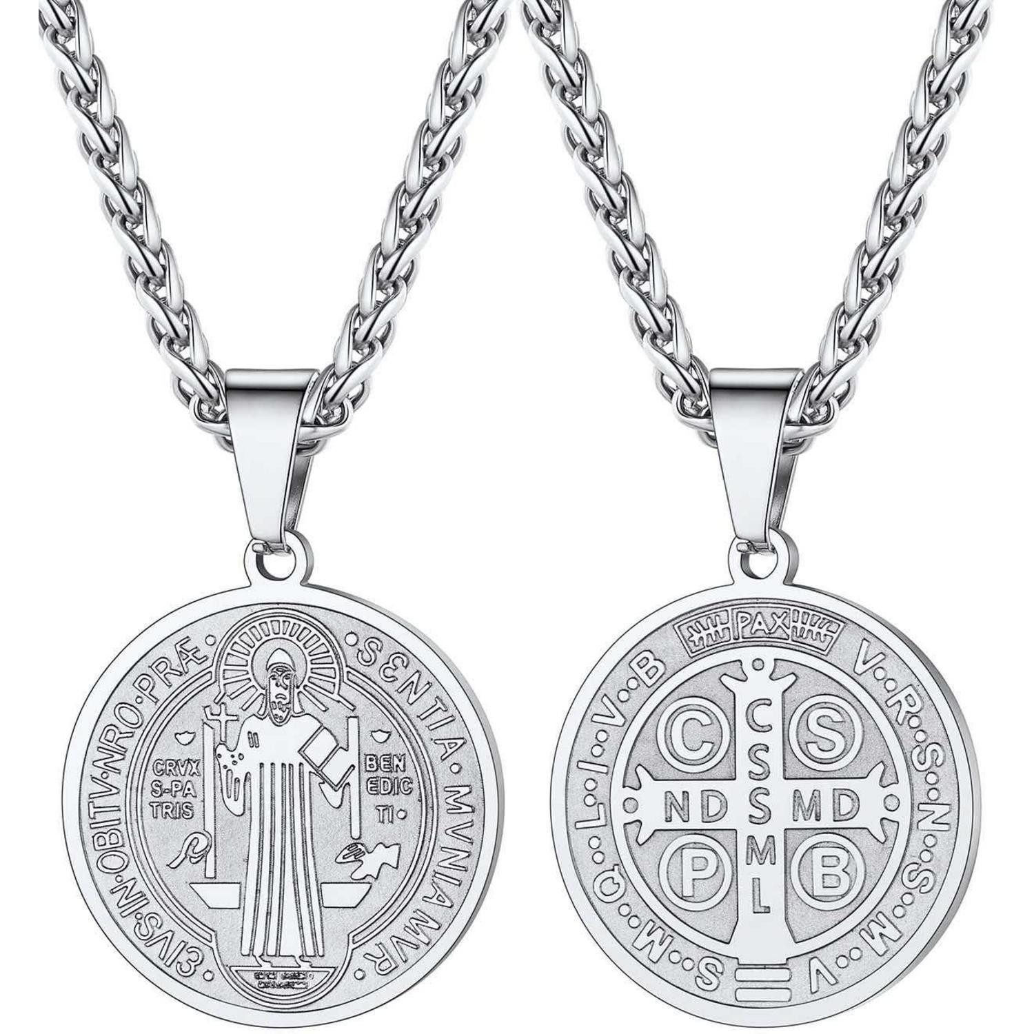 LuxusKollektion Kette und Anhänger Set Herren Benediktusmedaille Anhänger H günstig online kaufen