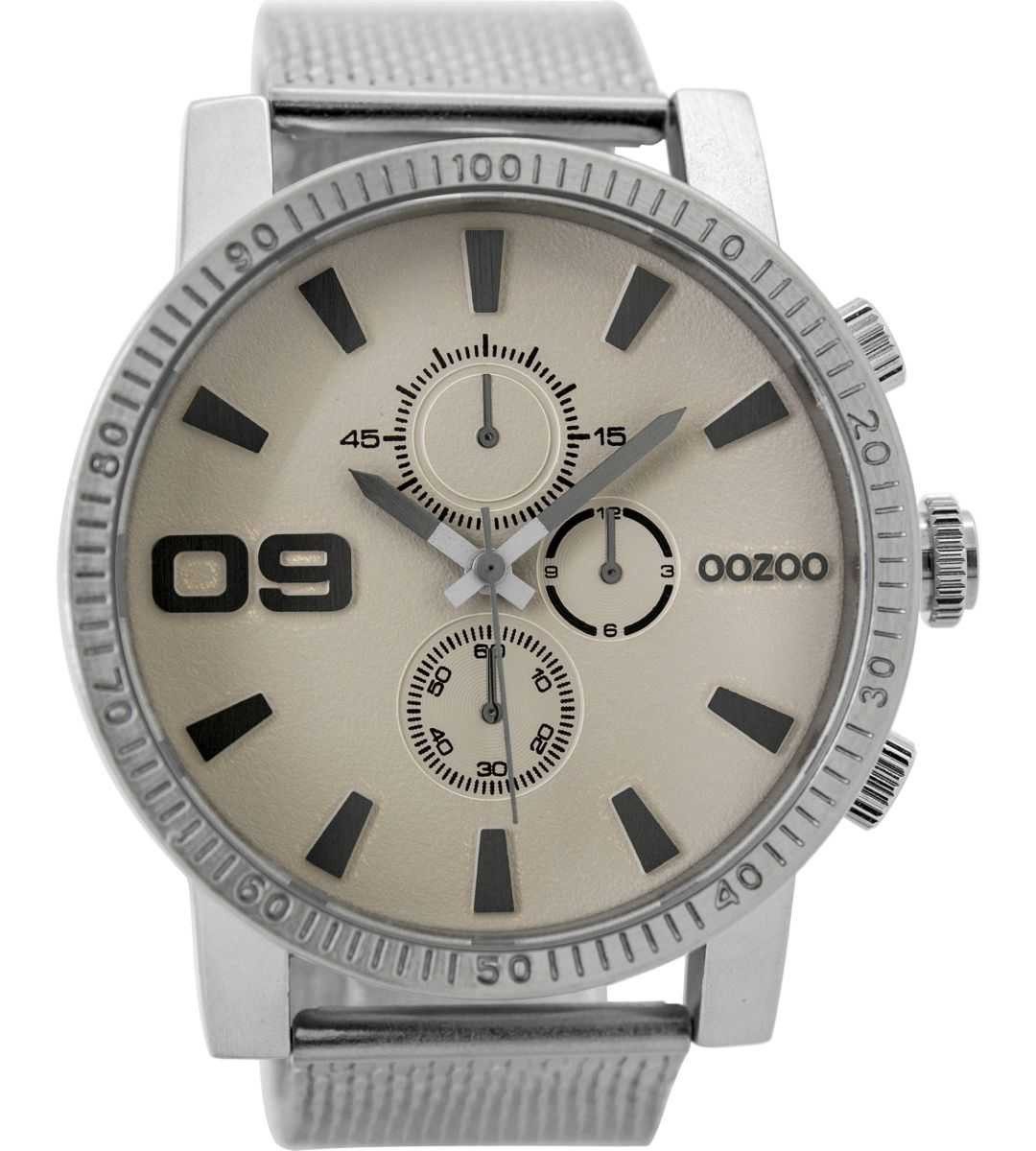OOZOO Quarzuhr XXL Herrenuhr C9436 Taupe günstig online kaufen