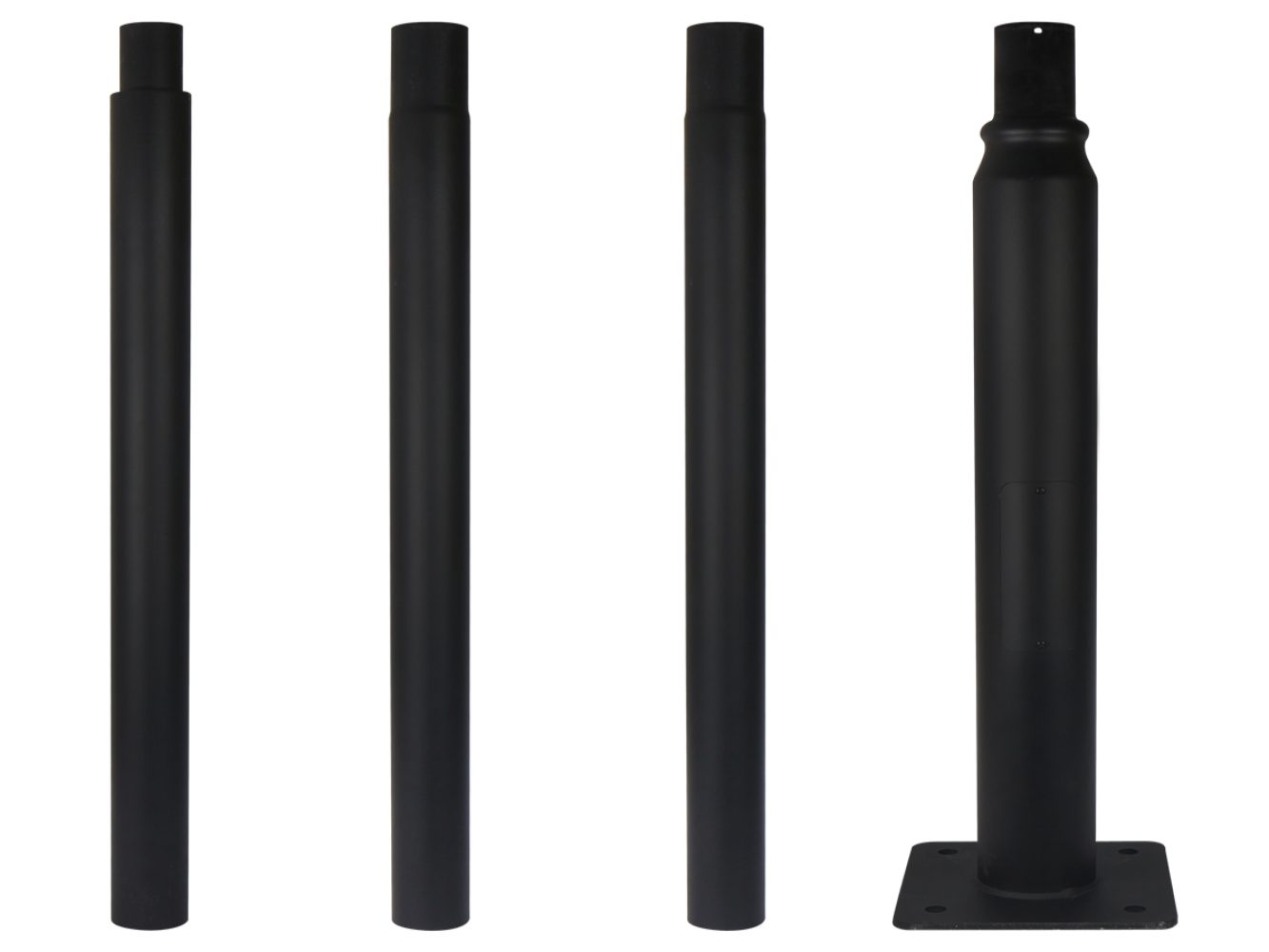 LED-Line LED Pollerleuchte LED line Lichtmast 4m für Parkleuchten Stehlampe höhenverstellbar, Kein Leuchtmittel enthalten, Faltbarer Lichtmast, Flexibilität der Höhenanpassung