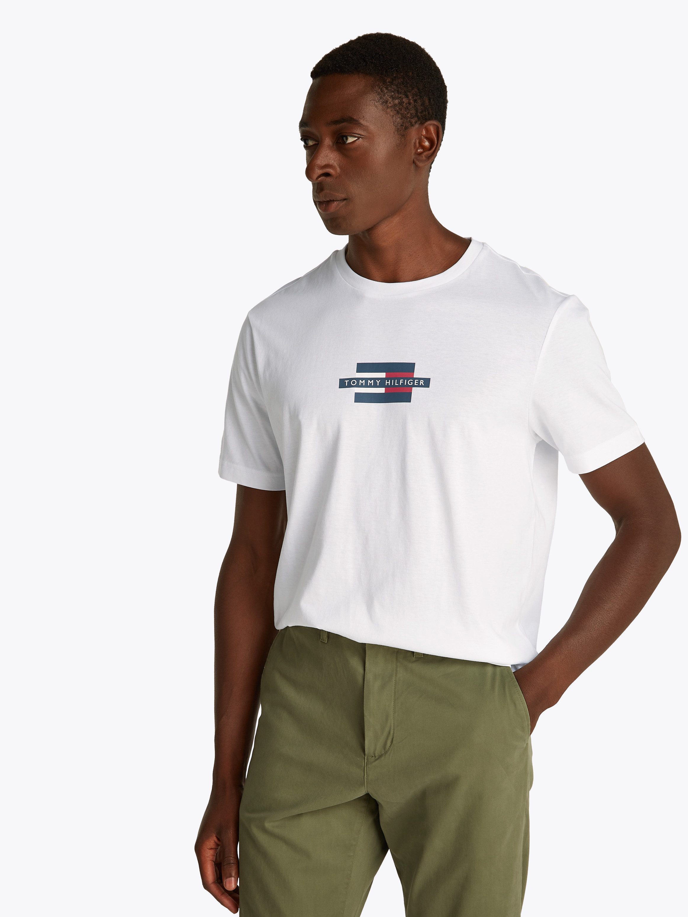 Tommy Hilfiger Kurzarmshirt FLAG BOX TEE günstig online kaufen