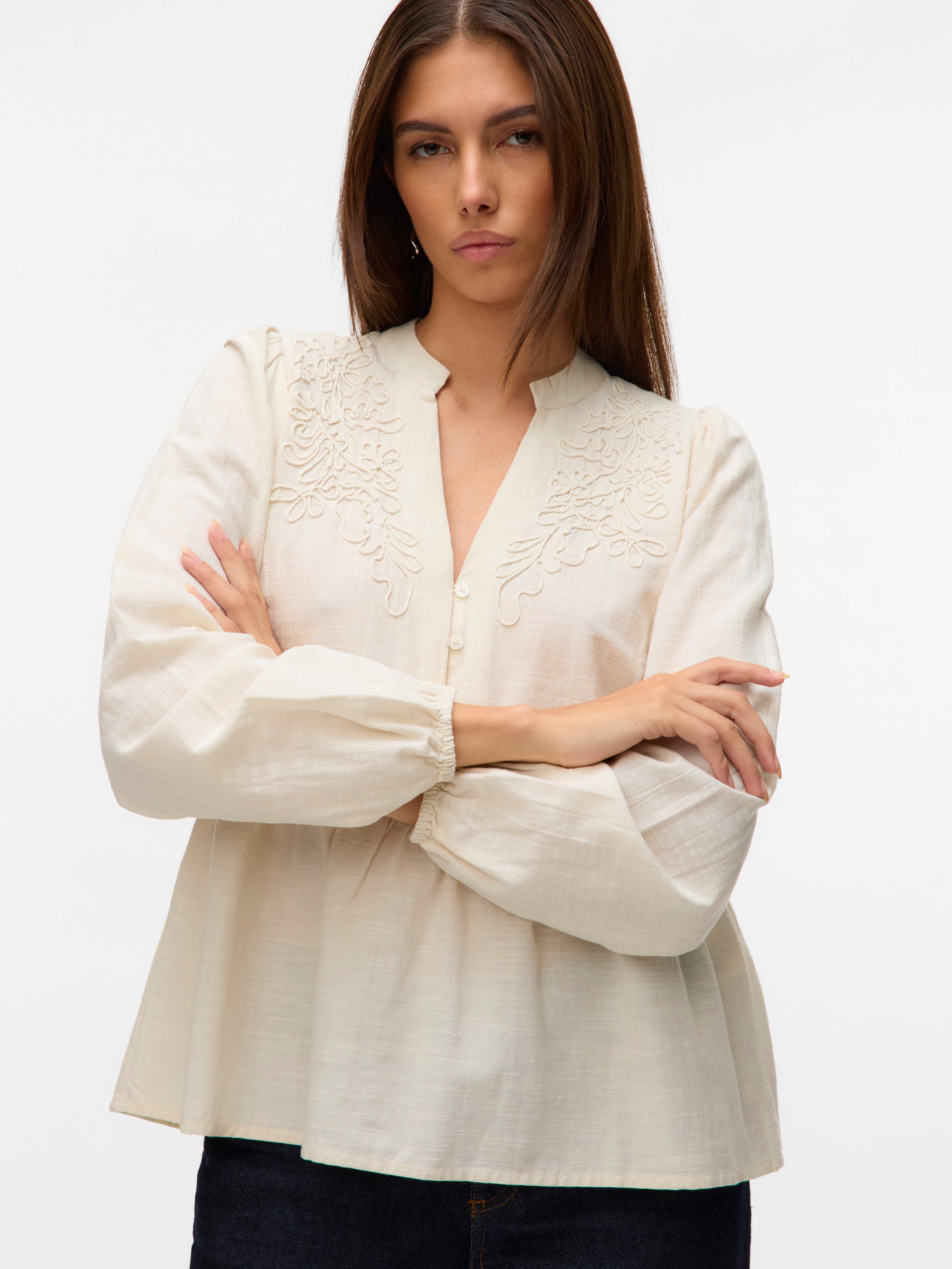 Vero Moda Blusentop VMLOUISE LS TOP WVN günstig online kaufen