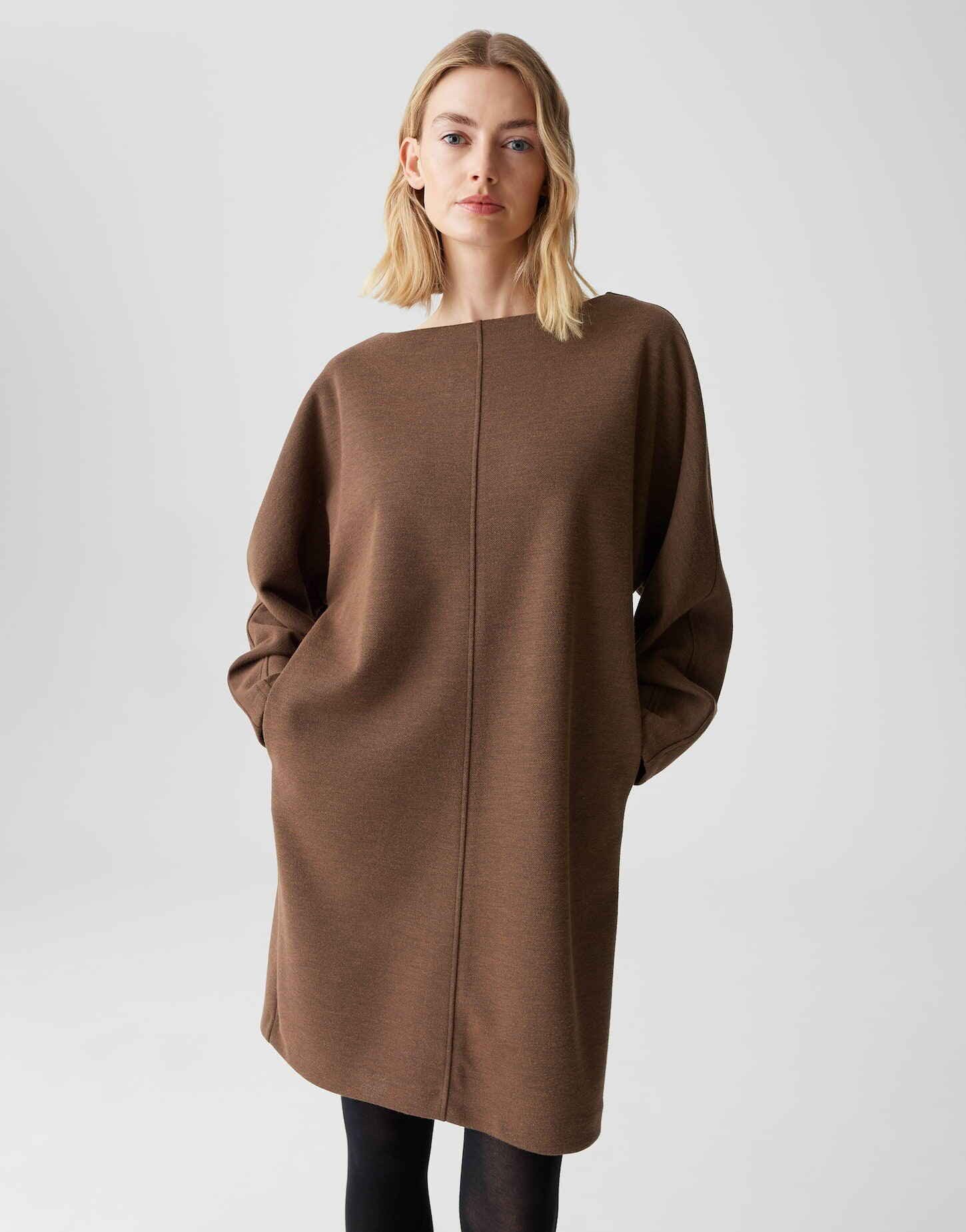 OPUS Sweatkleid WILANA mit Wollanteil WILANA kurzes Kleid lockere Passform, günstig online kaufen