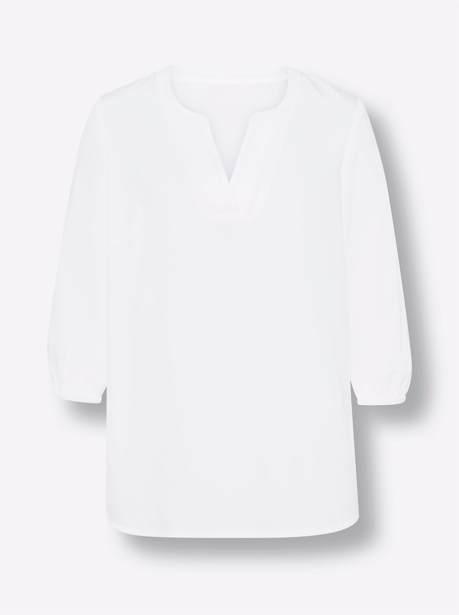 Klassische Bluse Schlupfbluse 3/4-Arm