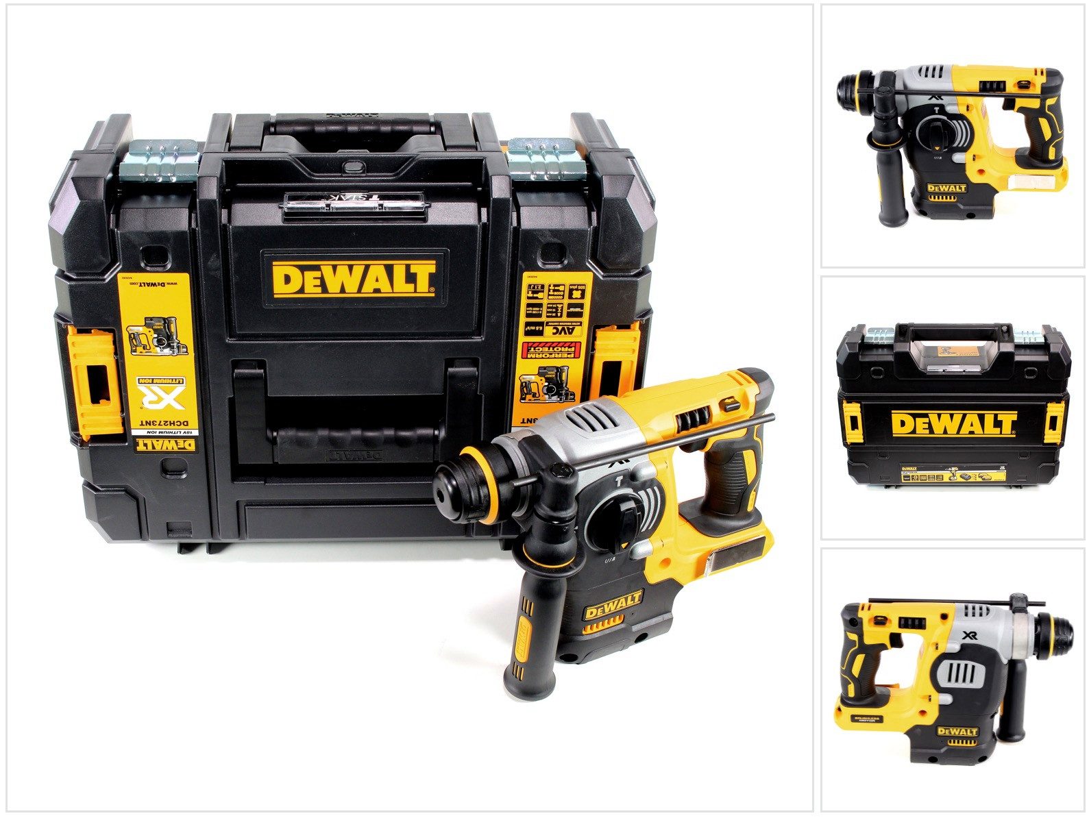 DeWalt Akku-Kombibohrhammer DCH 273 NT Akku Kombihammer 18V 2,1J SDS-Plus Brushless + TSTAK - ohn