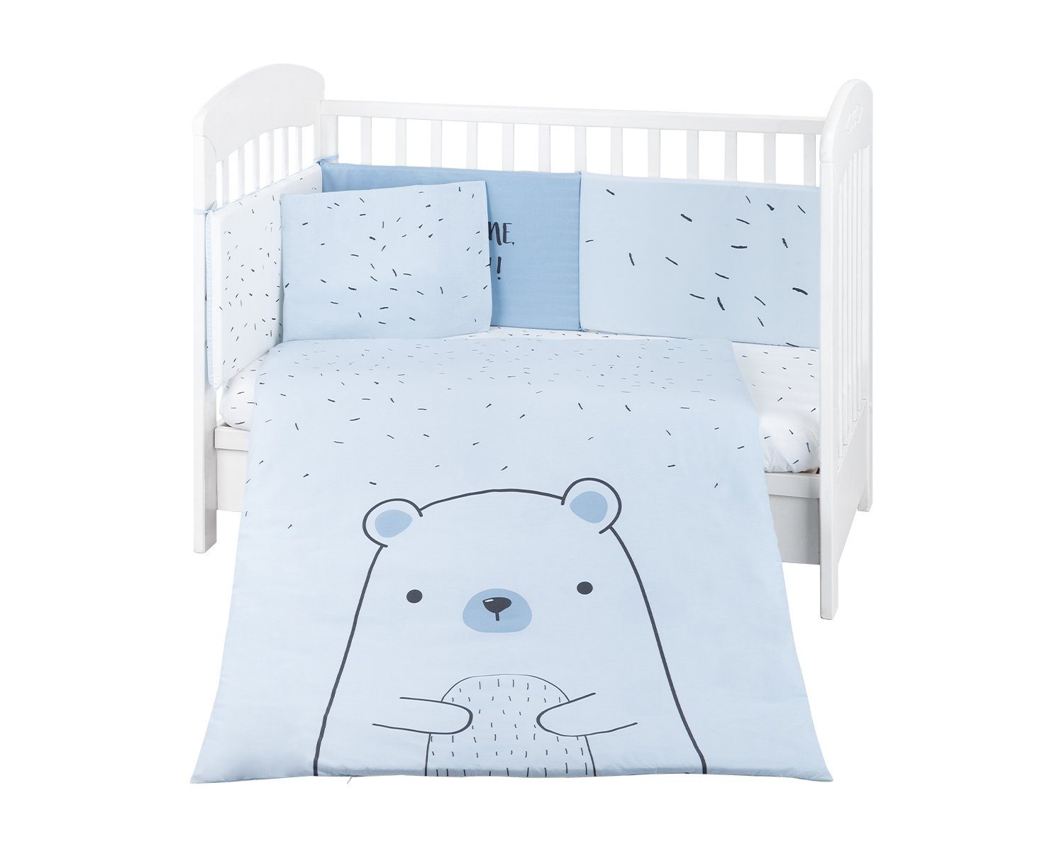 Kikkaboo Babybettwäsche Babybettwäsche Bär 6tlg 120x60, Baumwolle, 6 teilig günstig online kaufen