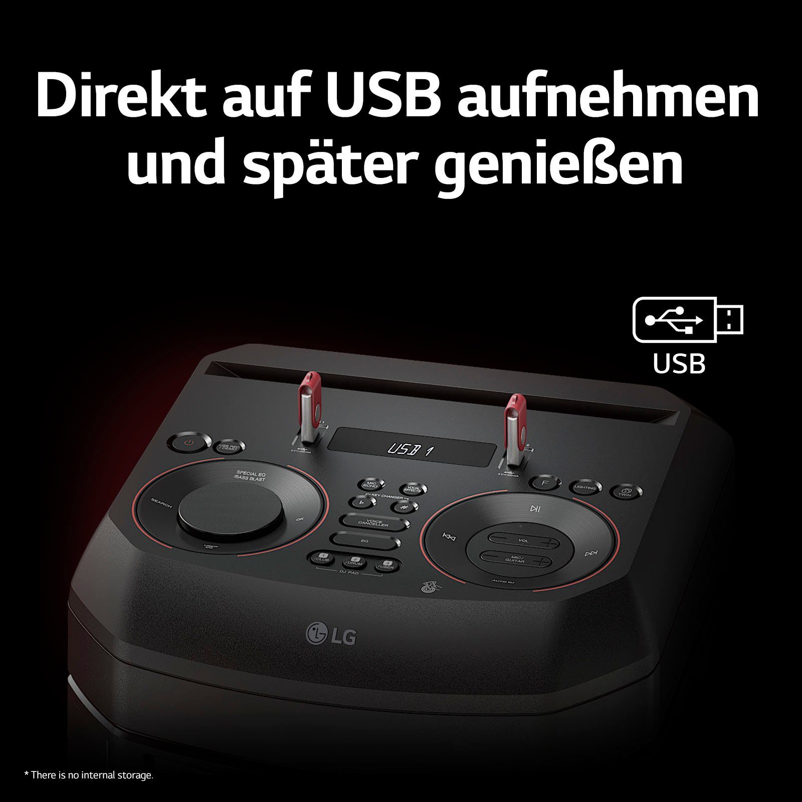 (Bluetooth) XBOOM Stereo RNC7 LG Party-Lautsprecher