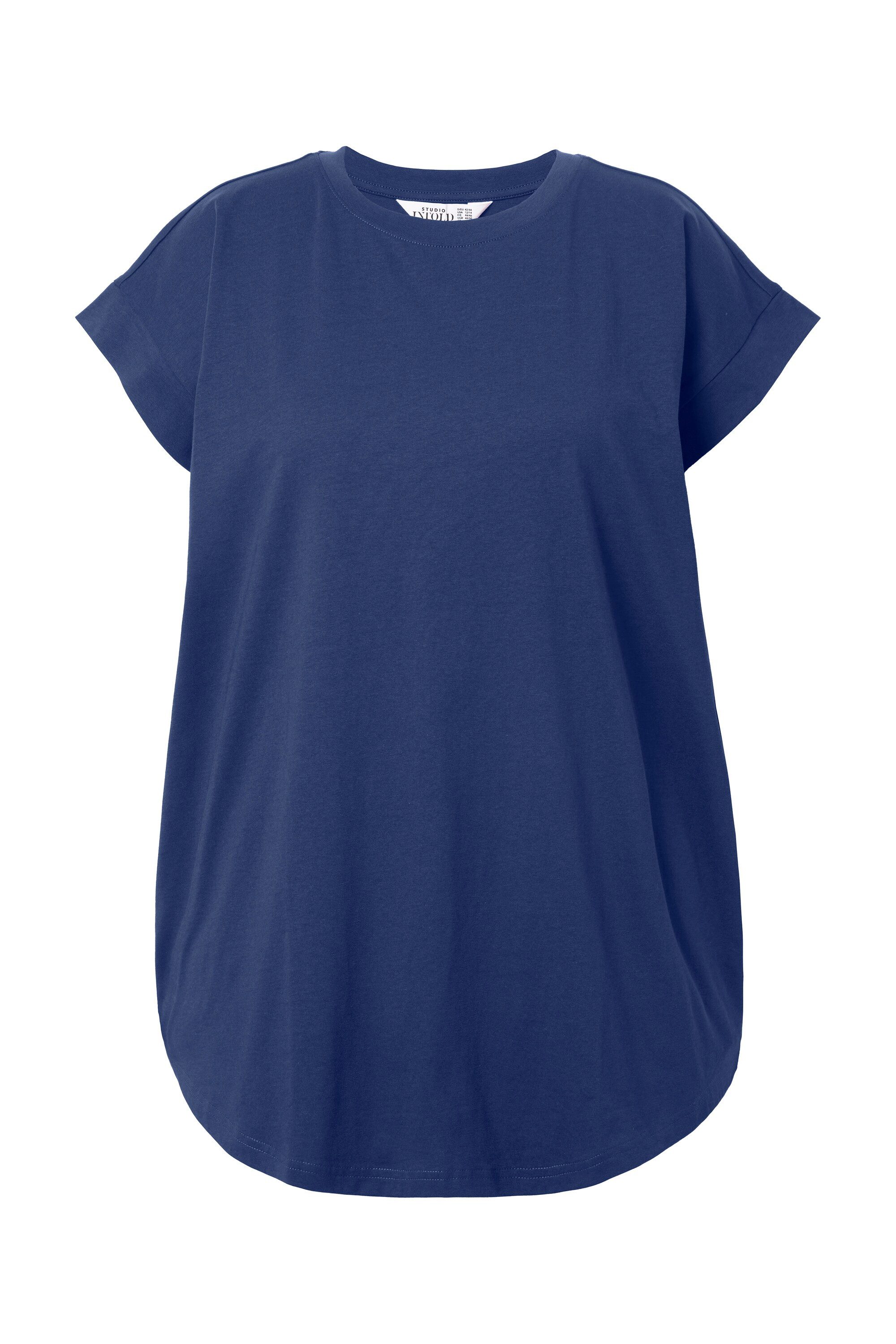 Studio Untold T-Shirt T-Shirt gerundeter Saum günstig online kaufen