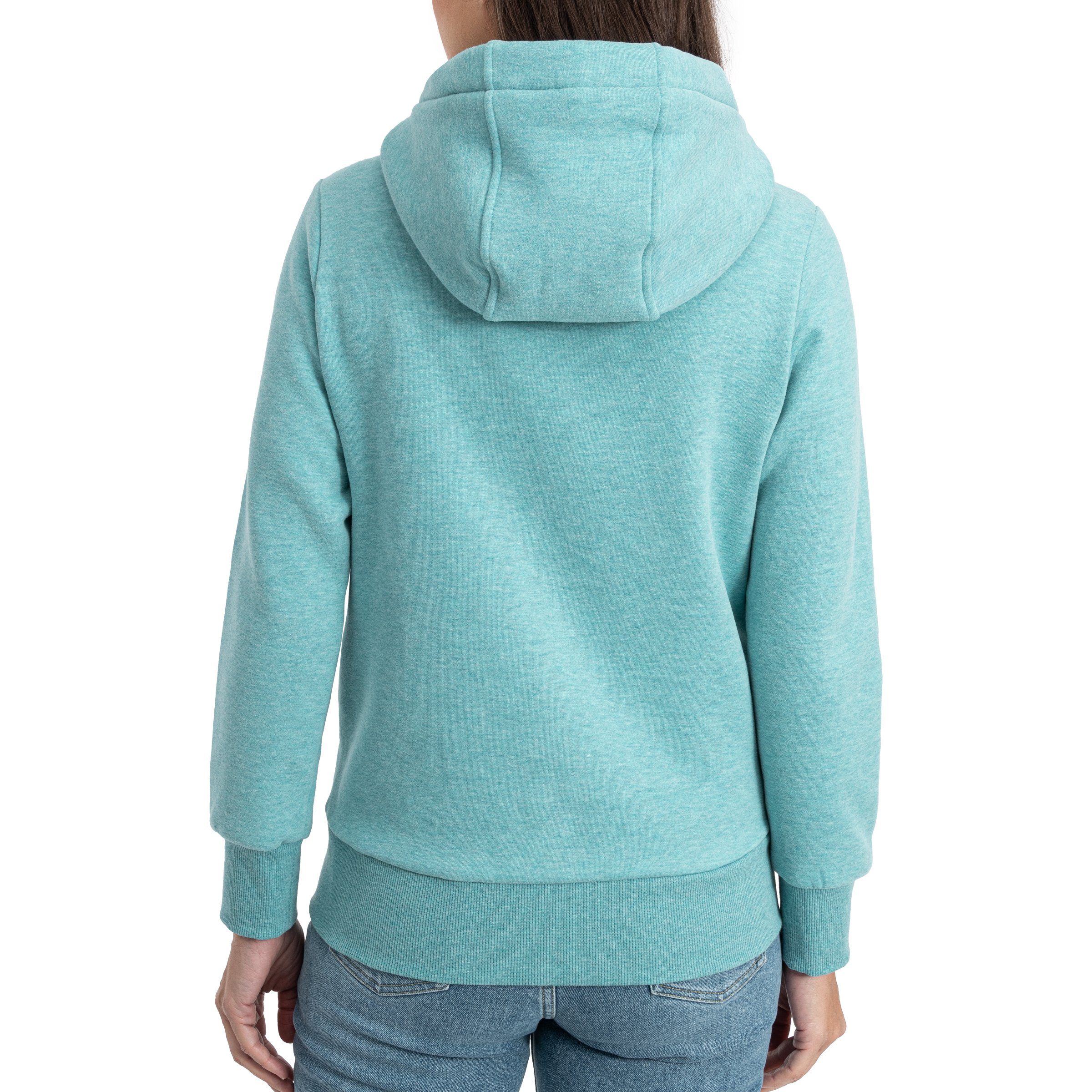 DEPROC Active Kapuzensweatjacke FinjaCMYK II weiche Fleecejacke mit Känguru günstig online kaufen