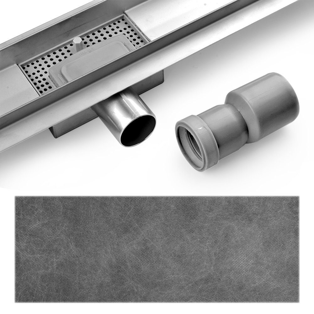 euroharry Duschrinne Duschrinne Edelstahl Bodenablauf Duschablauf Flach Slim Befliesbar – Bild 4 von 5