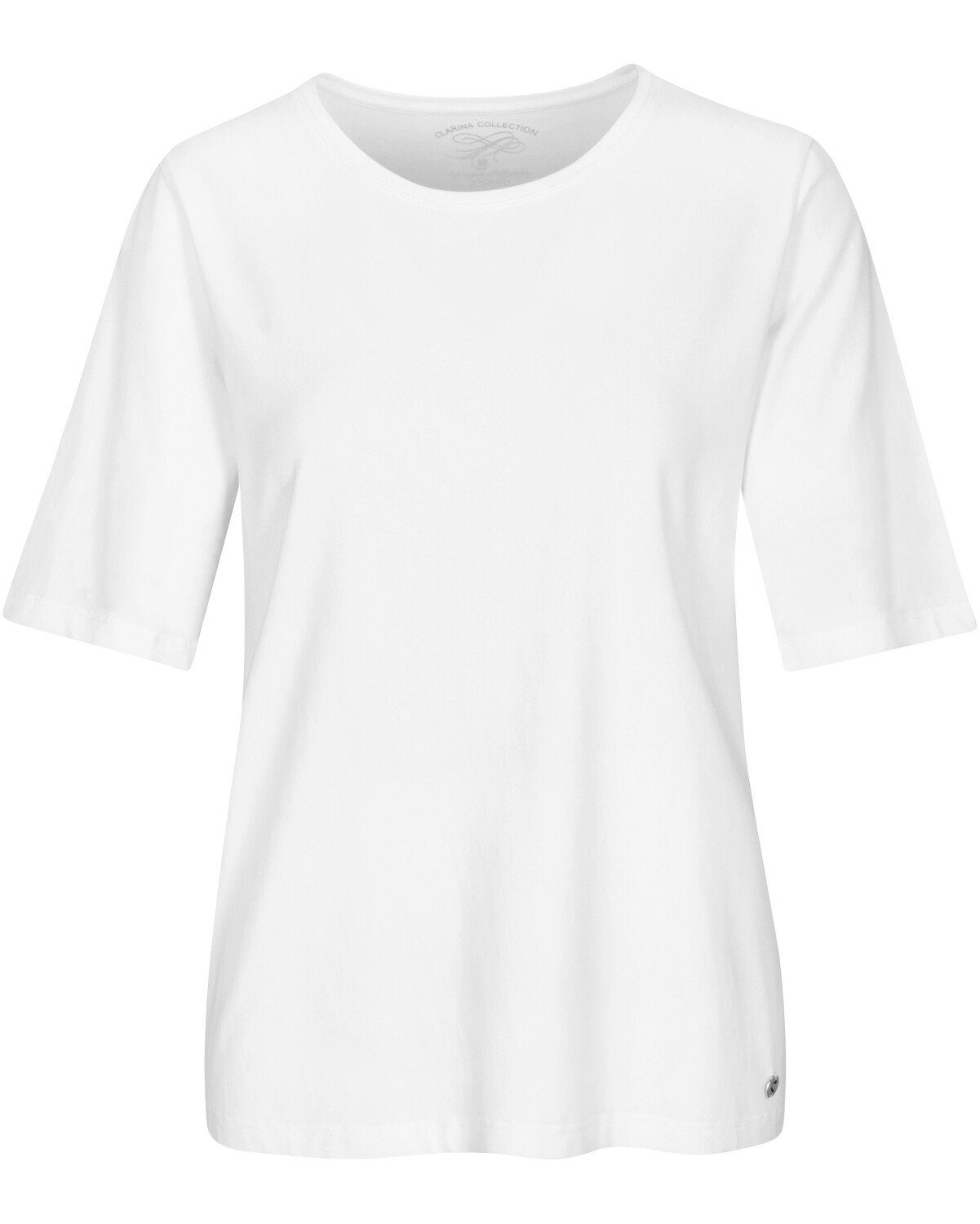Clarina T-Shirt Weiß Halbarm-Shirt