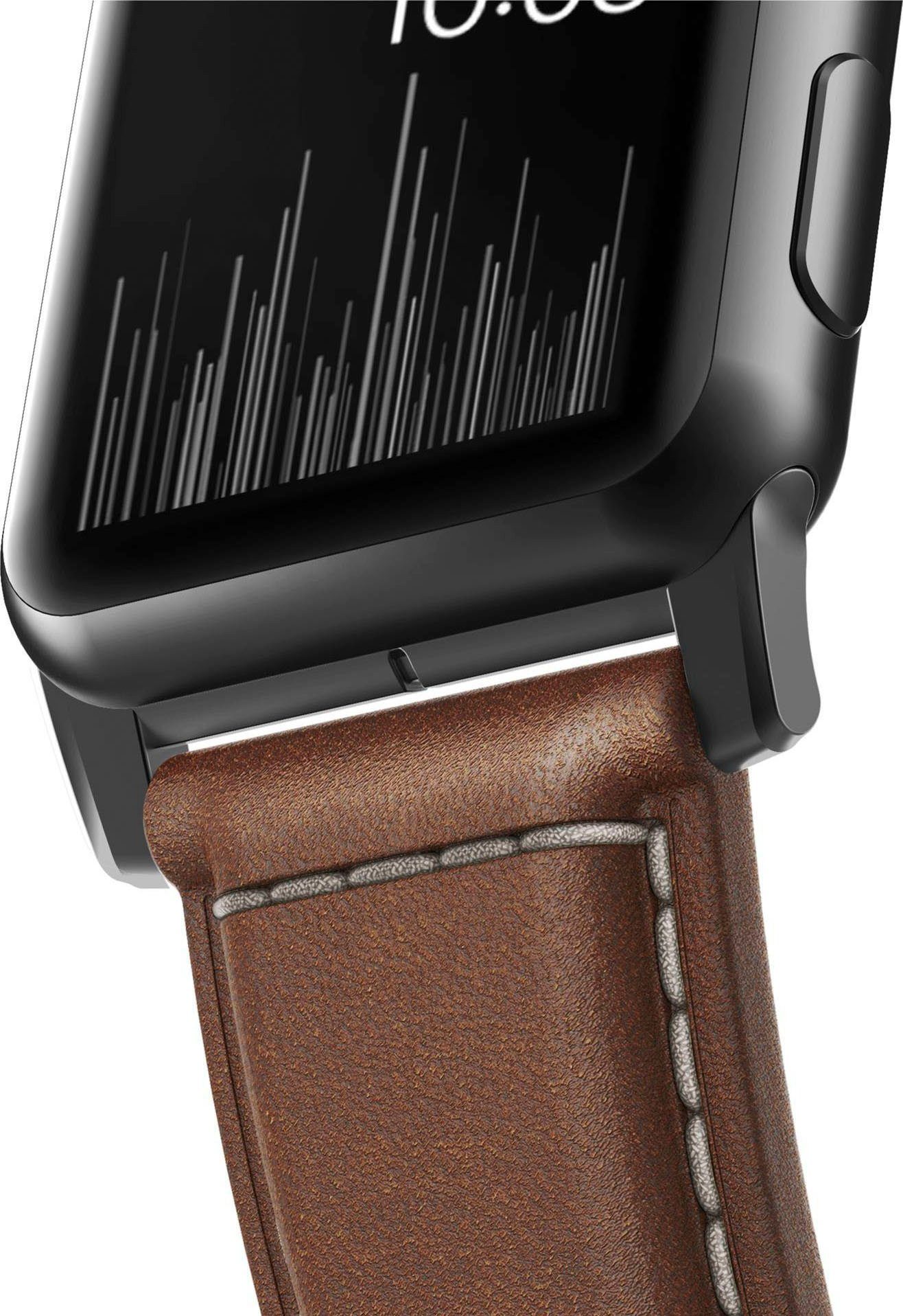 Strap Brown 42/44/45/49mm Smartwatch-Armband Trad. Connect. Nomad Lthr.