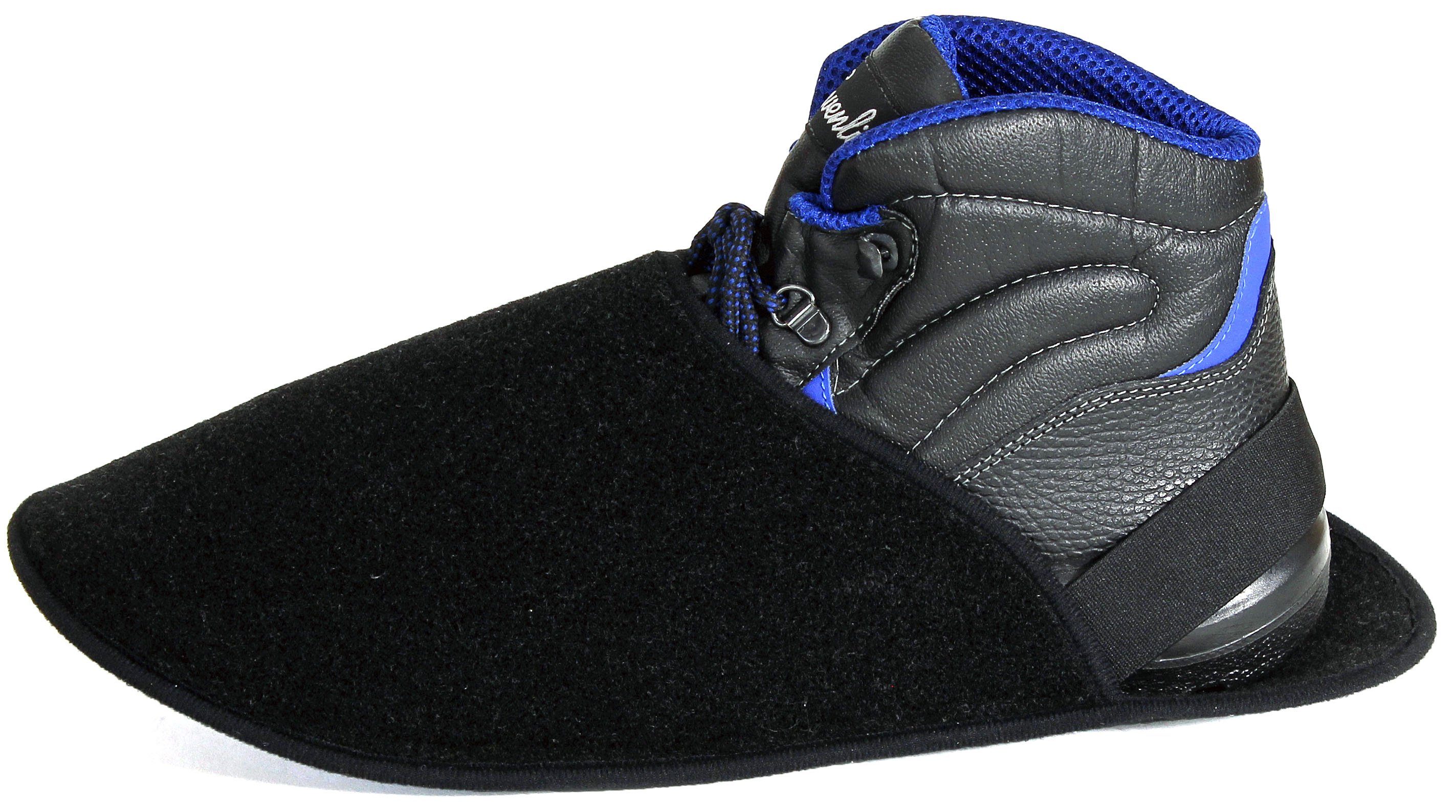 Pantoffelmann Handwerkerpantoffel ABS-Sohle Überzieher Museumspantoffel Überschuh Pantoffel (1 Paar) Filzpantoffeln, Gästepantoffel besonders leicht – Bild 3 von 5