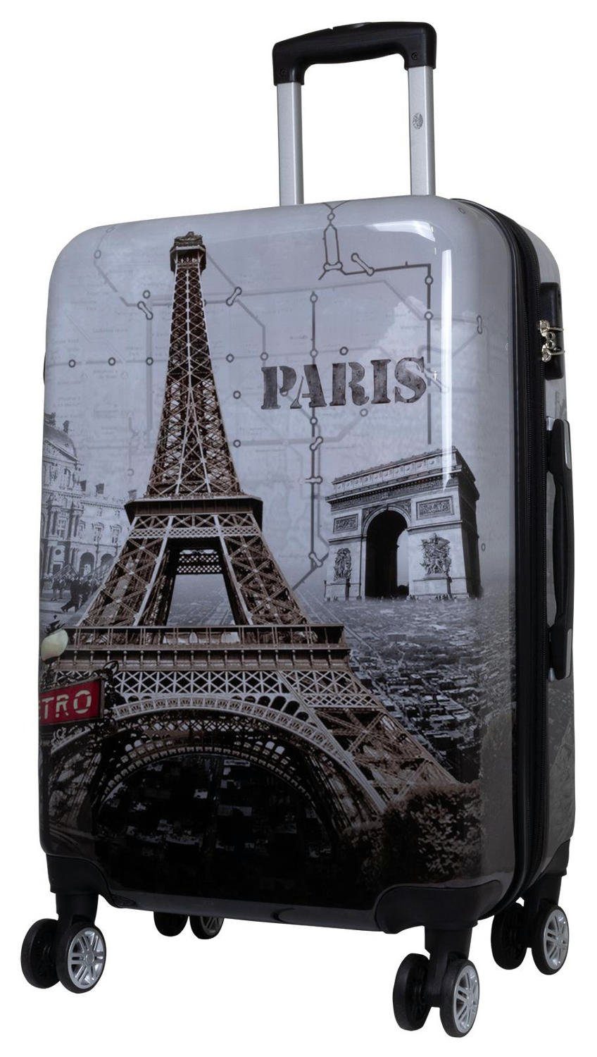Warenhandel König Hartschalen-Trolley Paris Eiffelturm, 4 günstig online kaufen