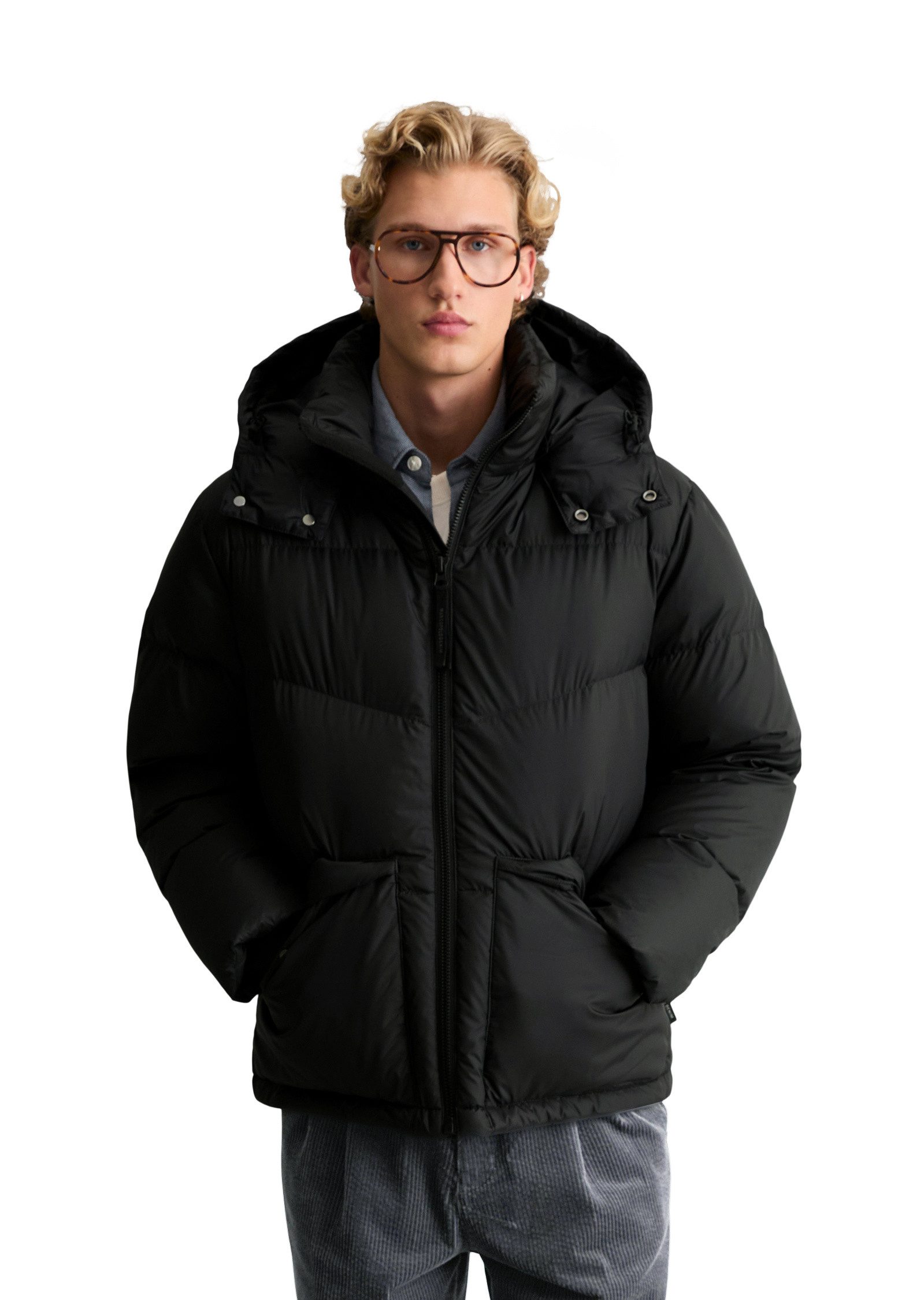 Marc O'Polo DENIM Outdoorjacke mit abnehmbarer Kapuze