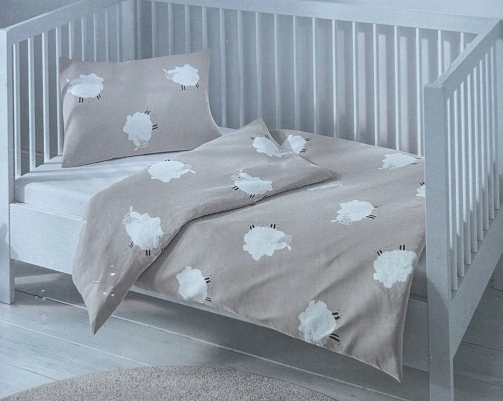 Home Ideas Living Babybettwäsche Schäfchen Kinder Baby Bettwäsche 135 x 100 günstig online kaufen
