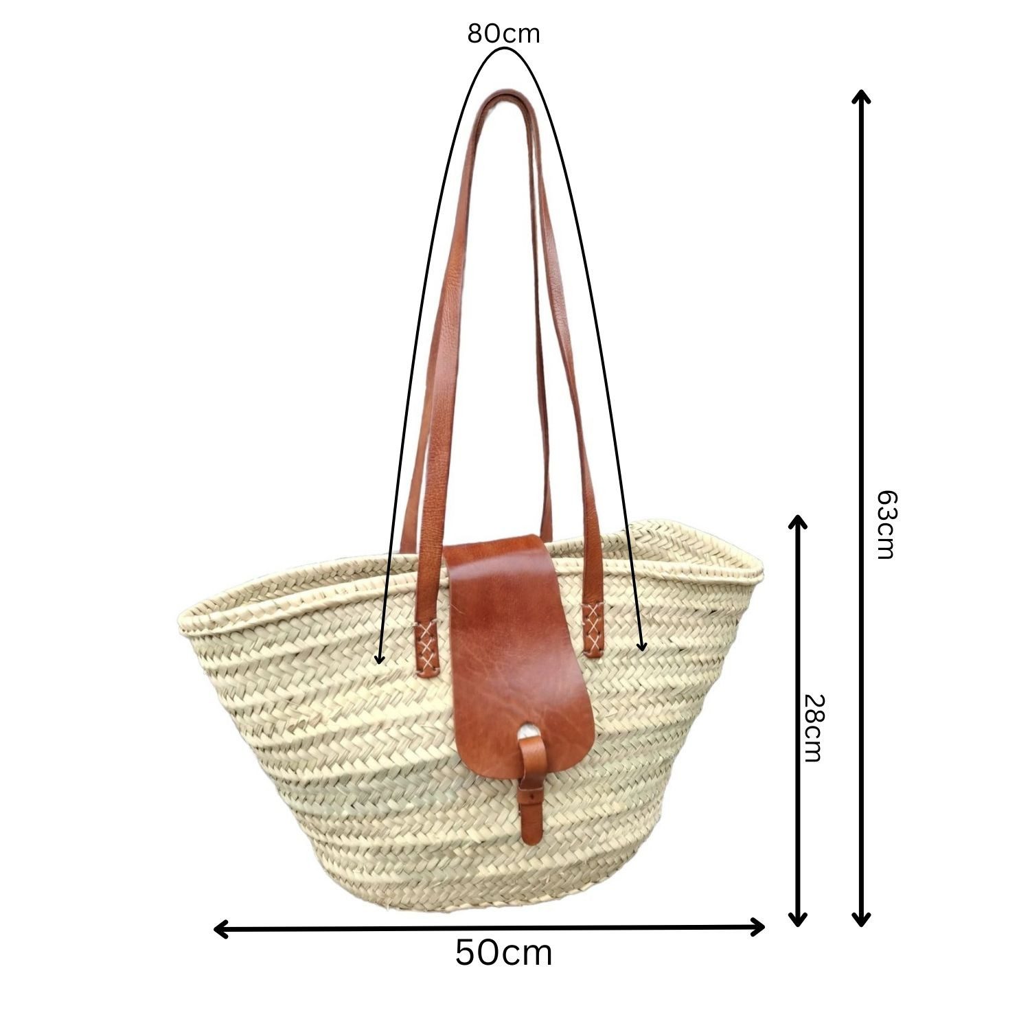 Marrakesch Orient & Mediterran Interior Korbtasche Ibiza Shopper Strandtasche Korbtasche Solana (1-tlg), Handarbeit