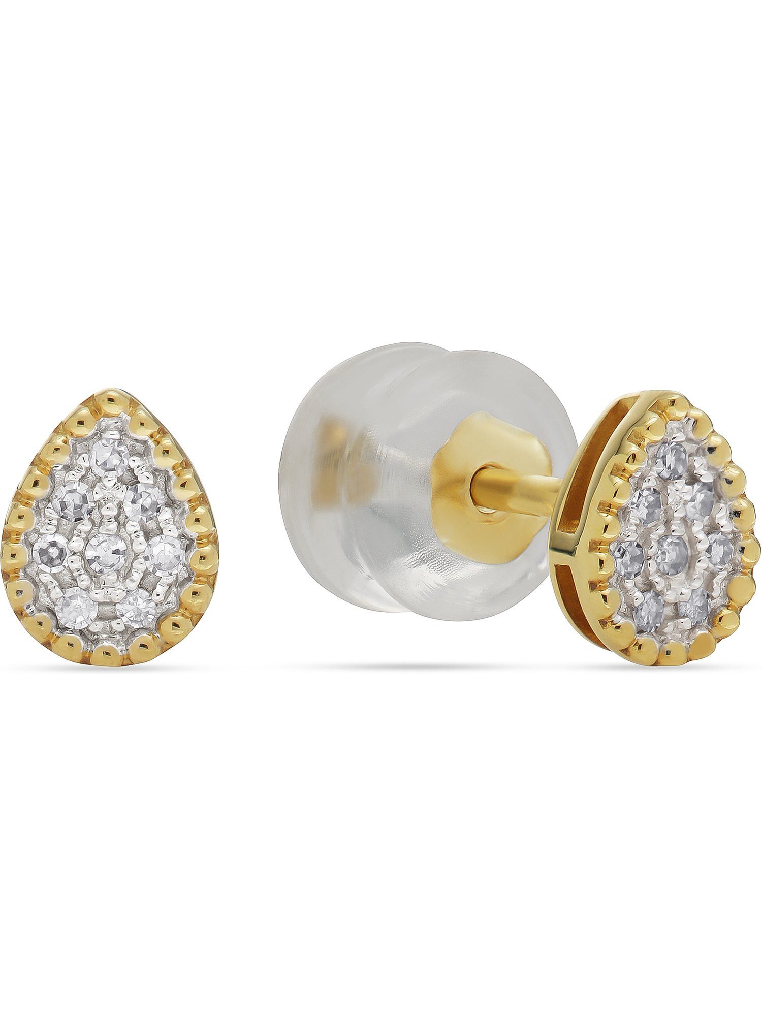 CHRIST Paar Ohrstecker CHRIST Damen-Ohrstecker 375er Gelbgold 16 Diamant