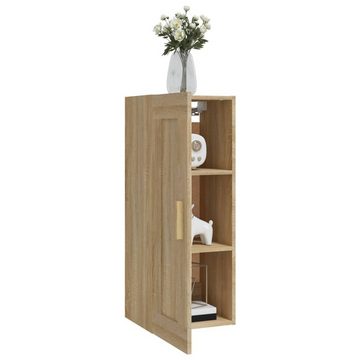 furnicato Wandregal Wandschrank Sonoma-Eiche 35x34x90 cm Holzwerkstoff