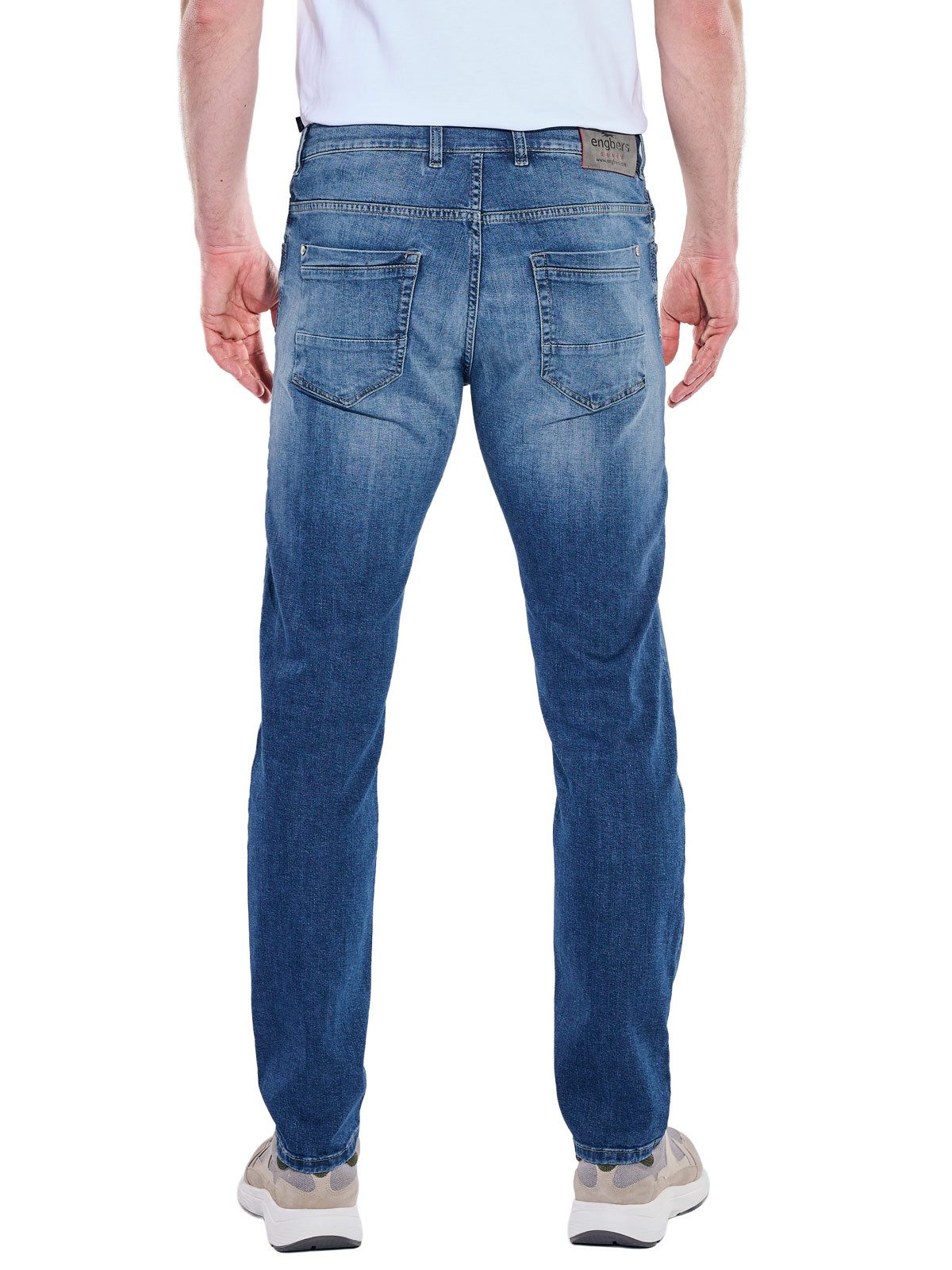 Engbers Stretch-Jeans Herren Jeans 5-Pocket Superstretch, Mittelblau
