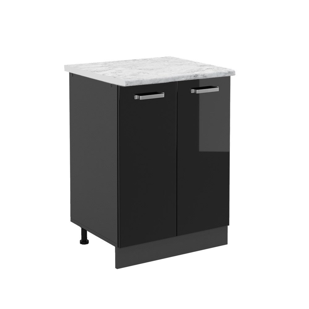 Vicco Unterschrank R-Line, Schwarz Hochglanz/Anthrazit, 60 günstig online kaufen