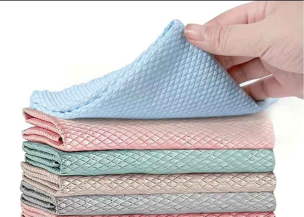 Nur Online 75 Nano Streifenfrei für Auto,Fenster,Brille,Küche,Glas,Spiegel,Bad, Mikrofasertuch (1 Packung 5 Stück, ideal für Brillen, Display, Smartphones, Geschirr, Glas)