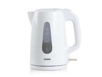 Domo Wasserkocher, 1.7 l, 2200 W, ohne Kabel elektrischer Teekocher Heißwasserbereiter schnell & leise