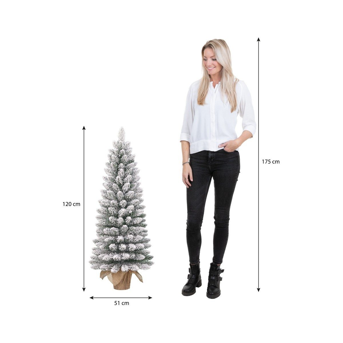 Black Box Trees Künstlicher Weihnachtsbaum Black Box Trees Gerlos Weihnachtsbaum Potted gruen frosted TIPS 166 -