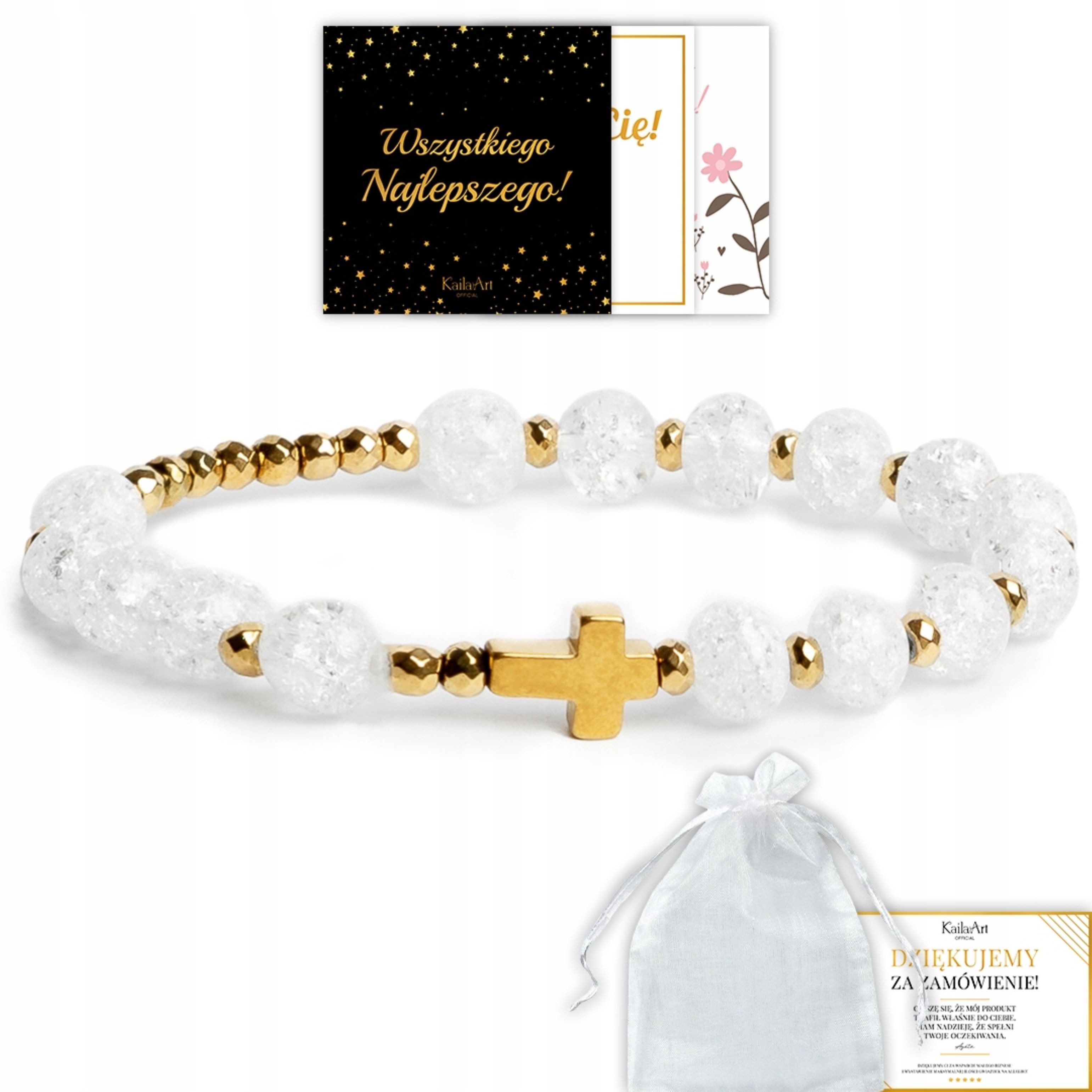 Sacramenta Armband Hochwertiges Armband-Rosenkranz mit Bergkristall & Hämatit