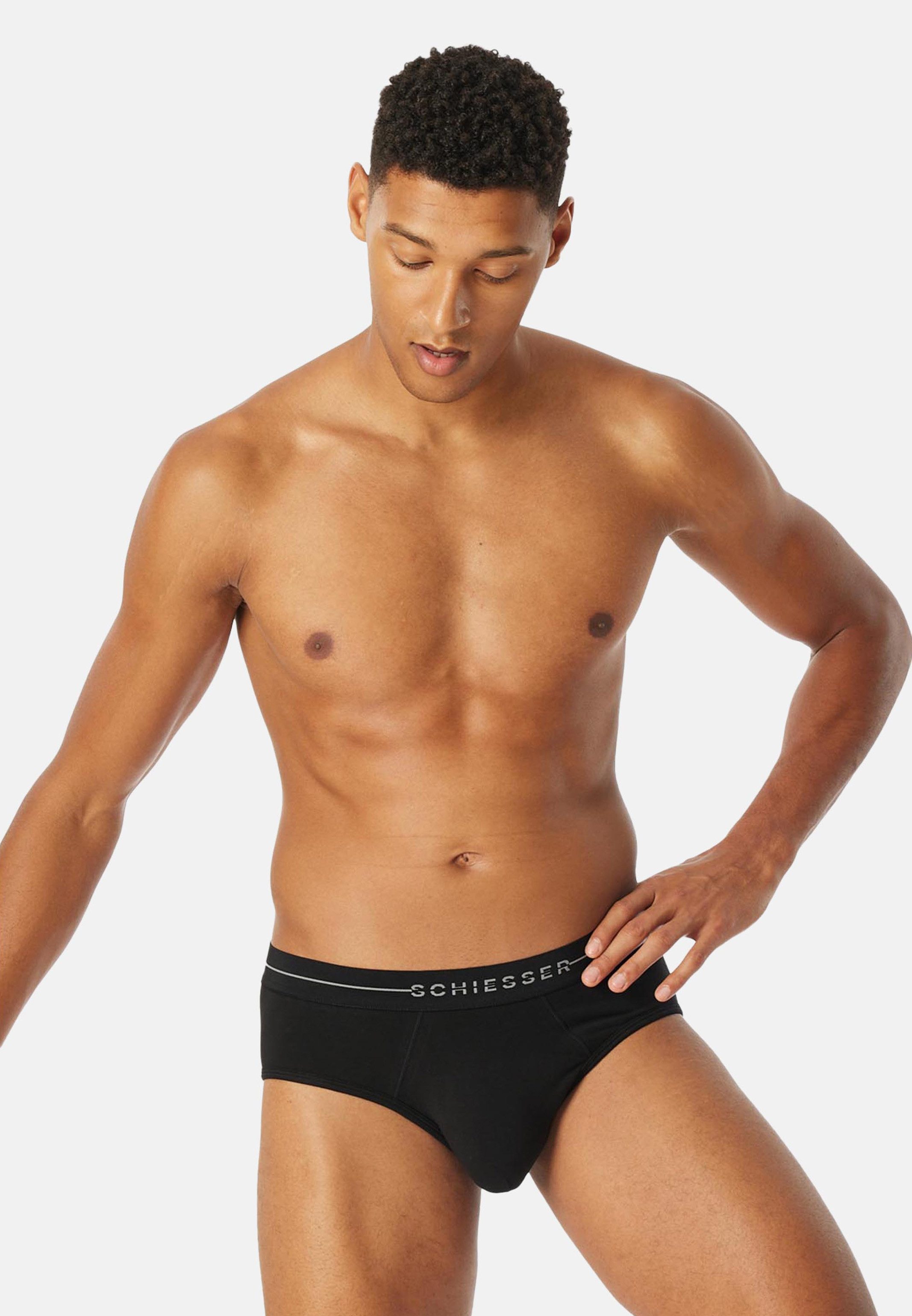 Schiesser Slip 6er Pack Cotton Flex (Spar-Set, 6-St) Rio Slip / Unterhose - Baumwolle - ohne Eingriff - Atmungsaktiv