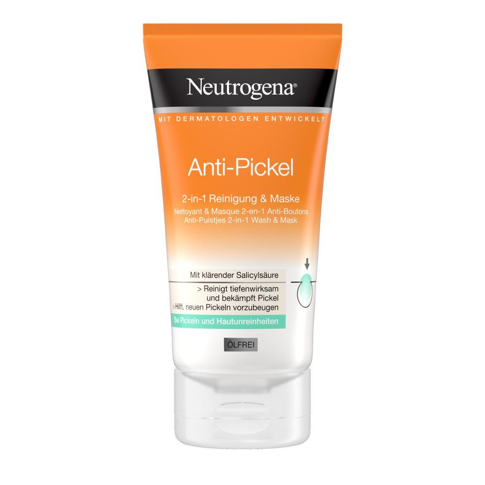Anti-Pickel & (6x Neutrogena Gesichtsreinigungsgel 2-in-1 6er-Pack Reinigung 150ml) Maske