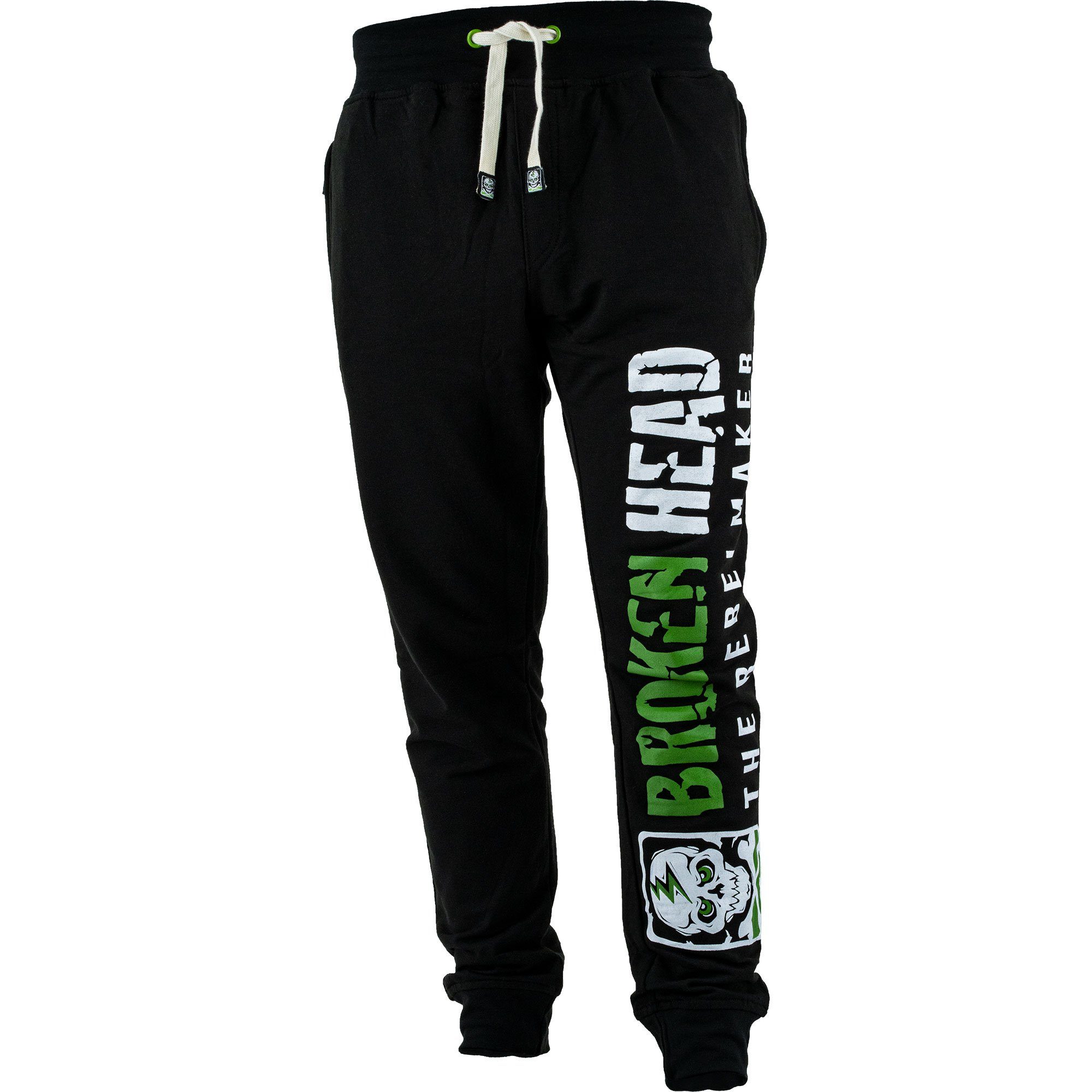Broken Head Jogginghose Green Riot günstig online kaufen