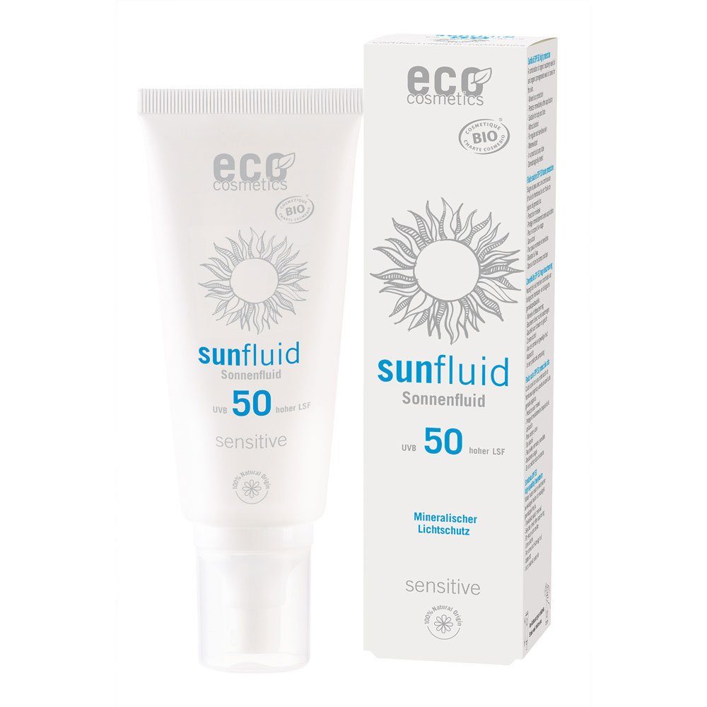 Eco Cosmetics Sonnenschutzfluid Sonnenfluid LSF sensitive, 100 ml