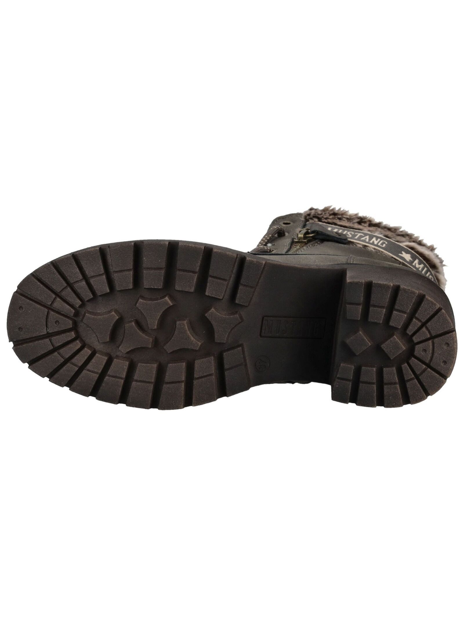 MUSTANG Stiefelette Lederimitat/Textil . High-Heel-Stiefelette